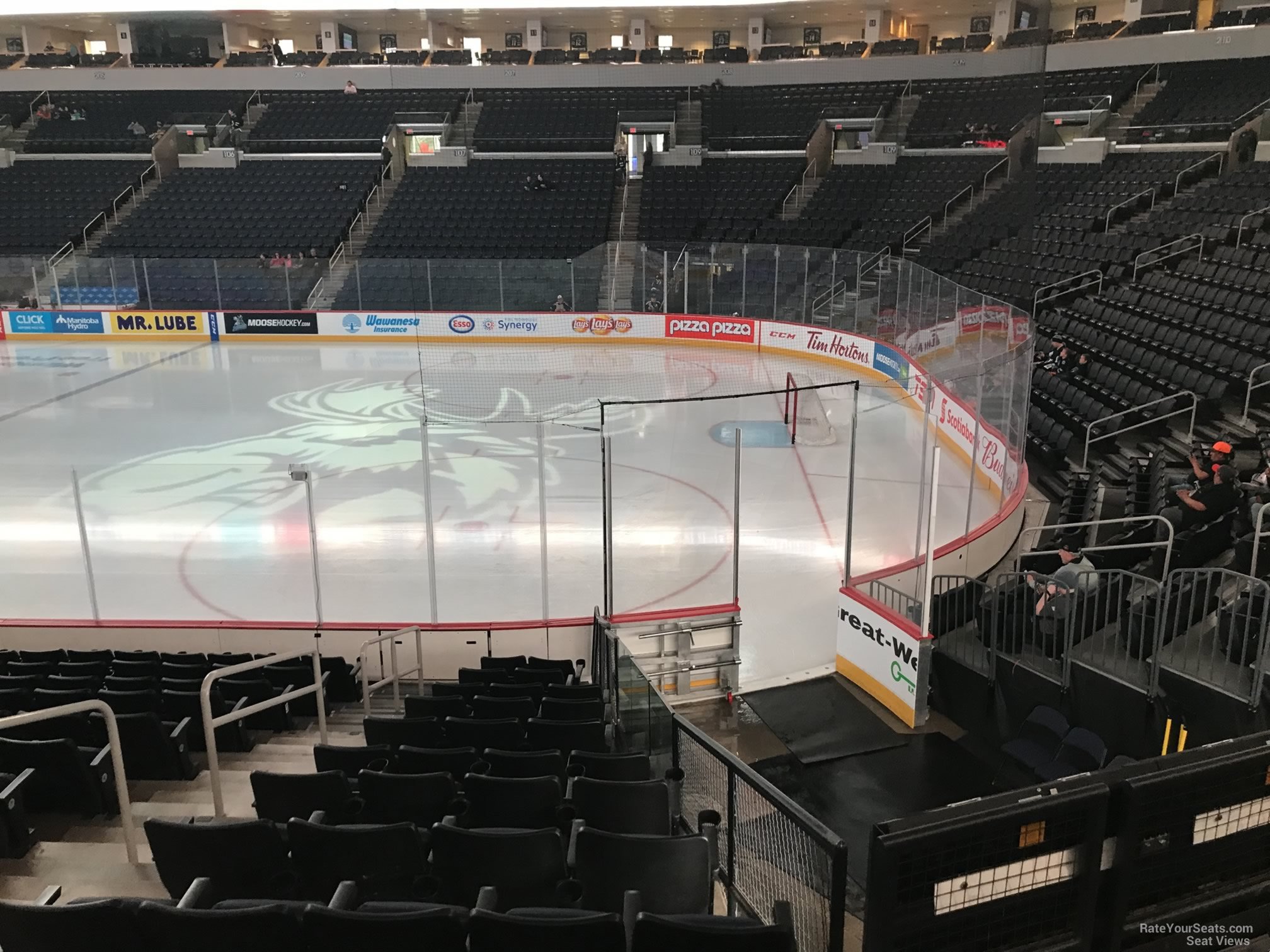 section 116, row 13 seat view  for hockey - canada life centre