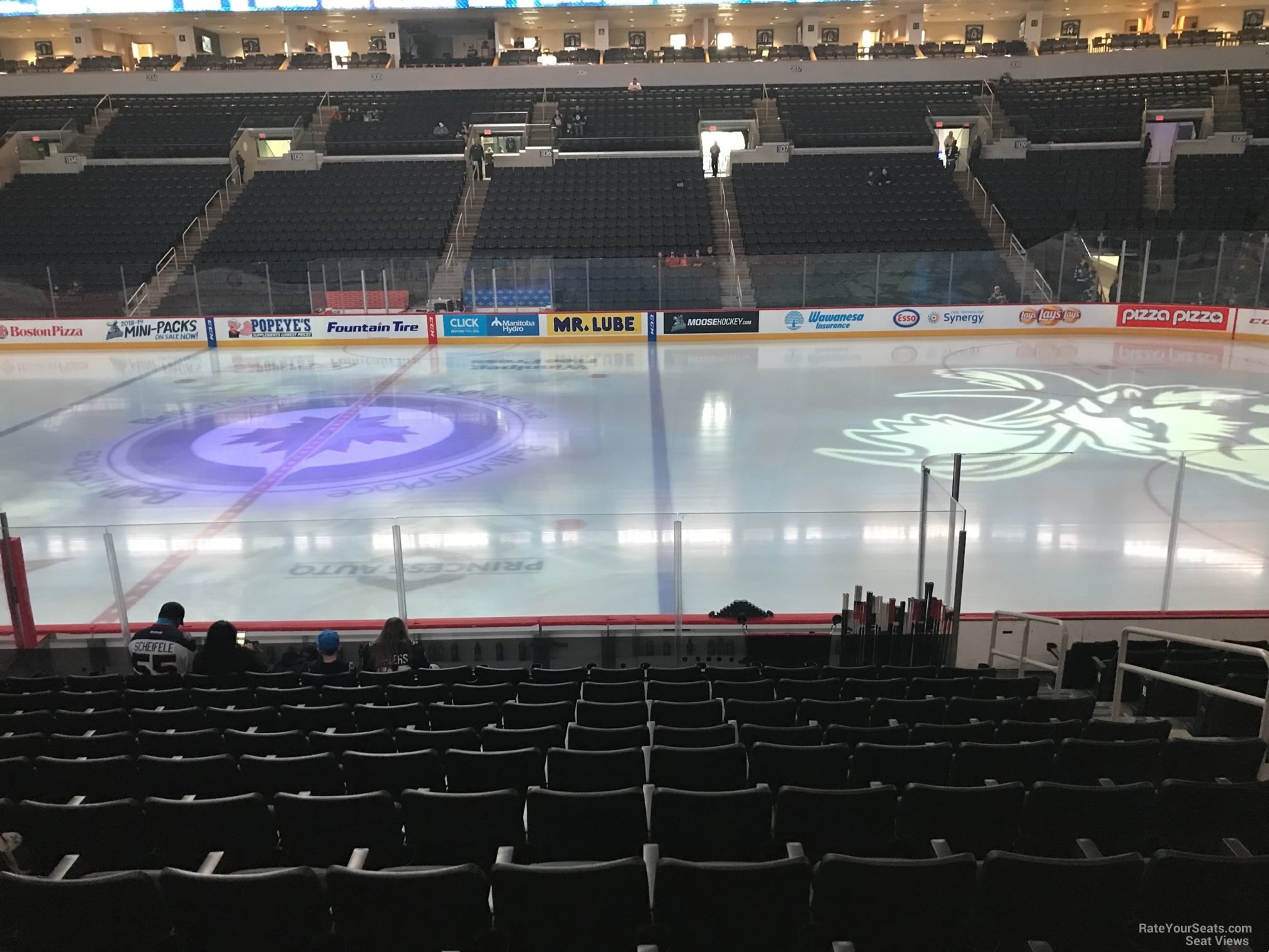 section 118, row 13 seat view  for hockey - canada life centre