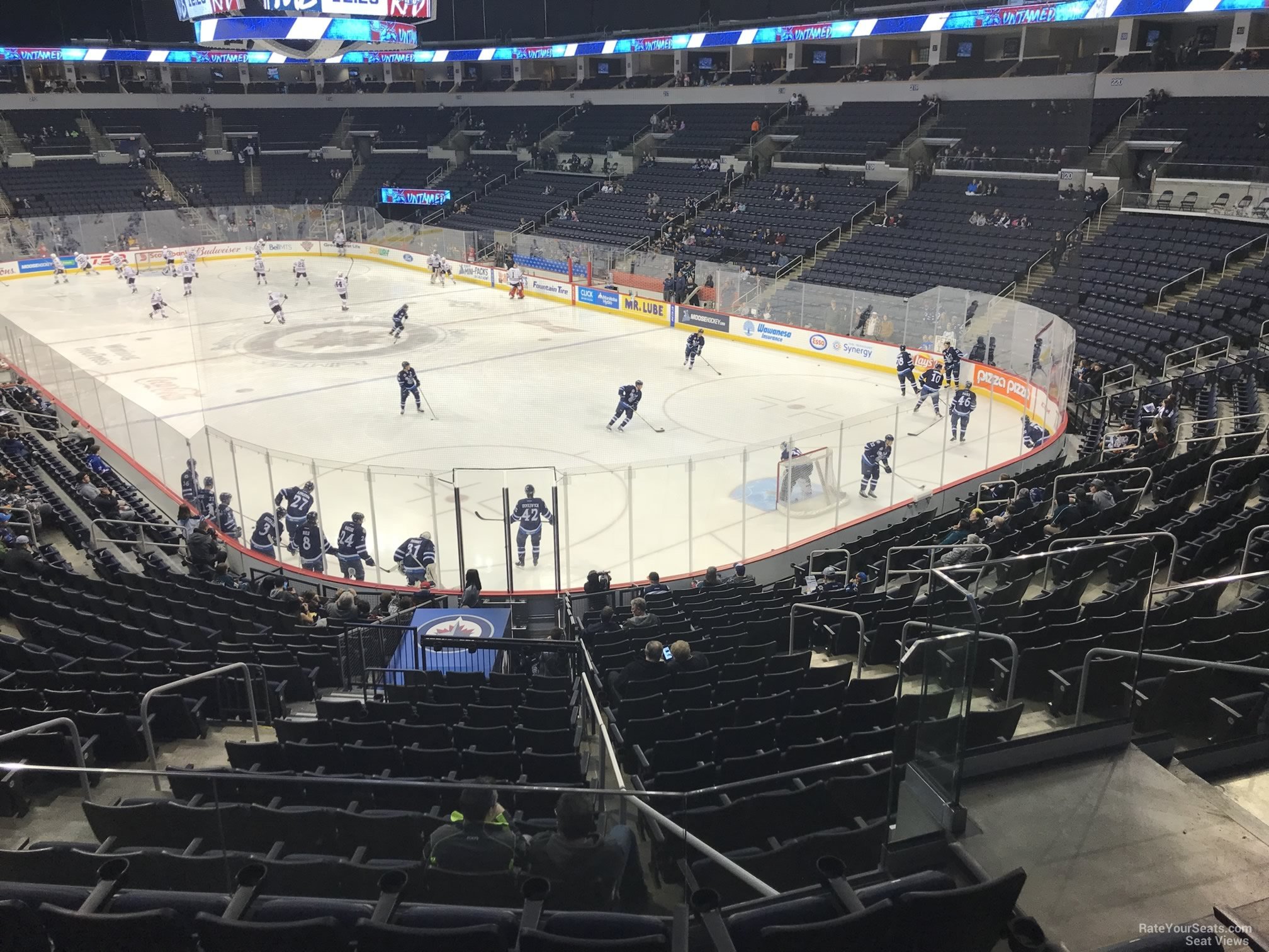 section 202, row 4 seat view  for hockey - canada life centre