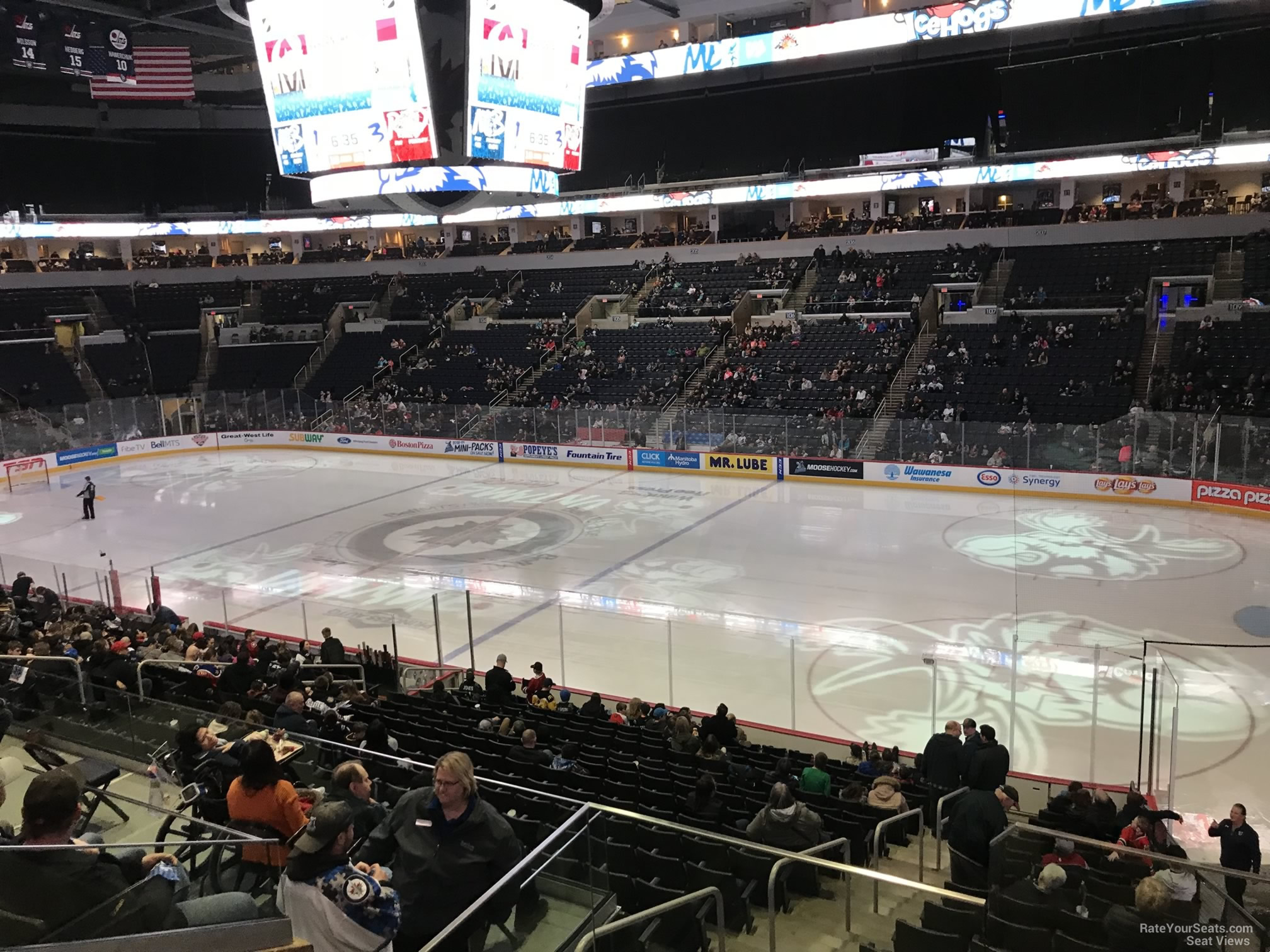section 216, row 4 seat view  for hockey - canada life centre