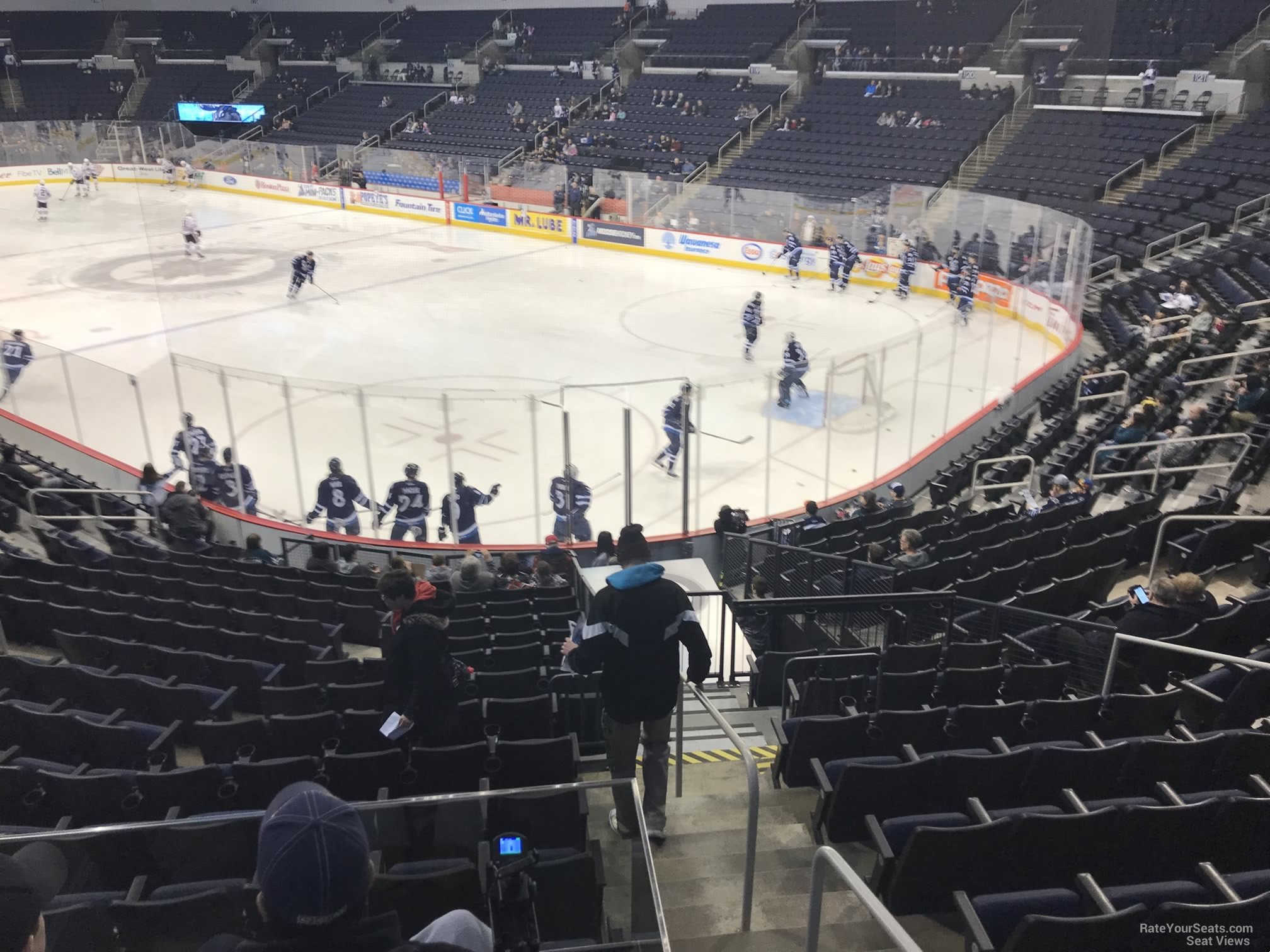 section 228, row 4 seat view  for hockey - canada life centre