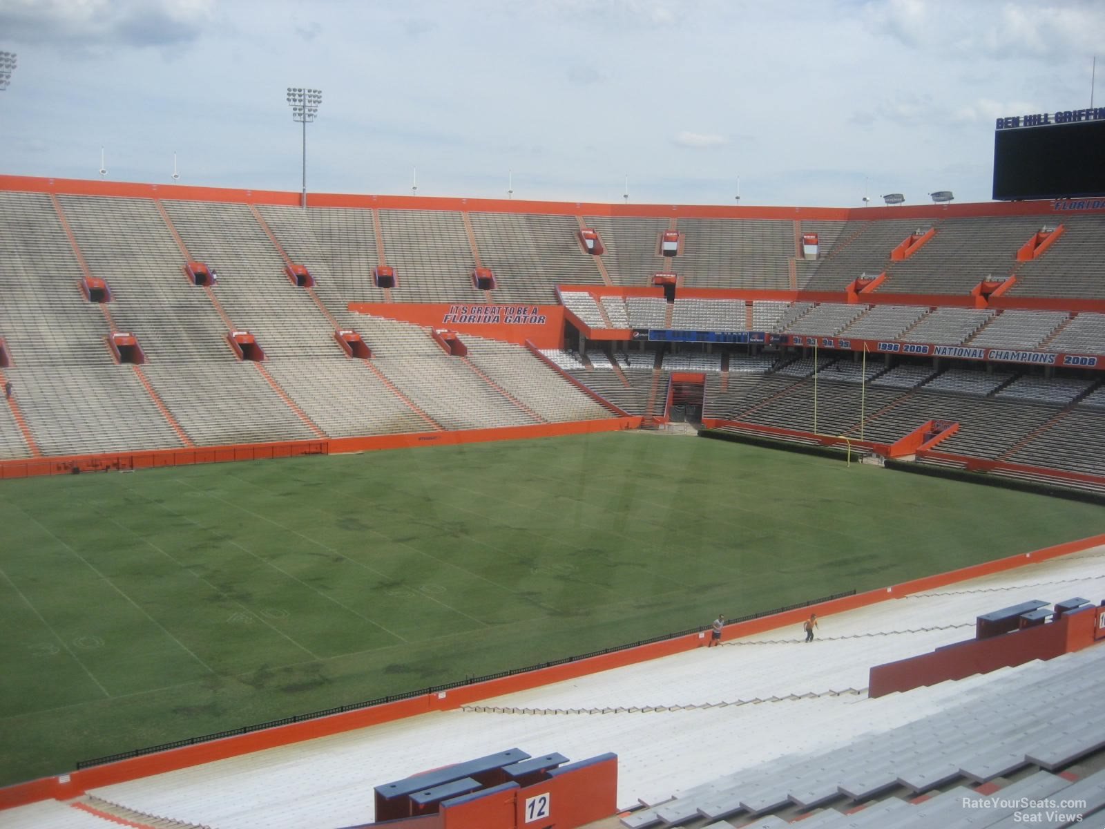 section 13, row 58 seat view  - ben hill griffin stadium