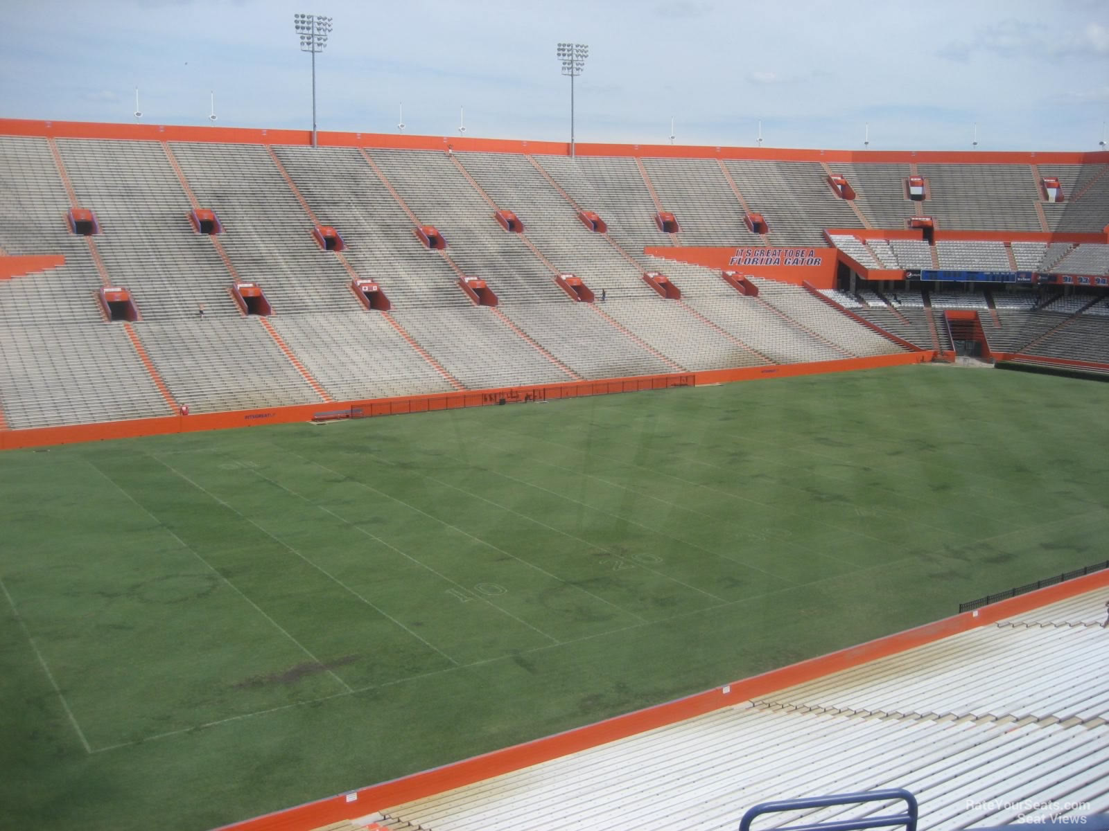 section 19, row 58 seat view  - ben hill griffin stadium