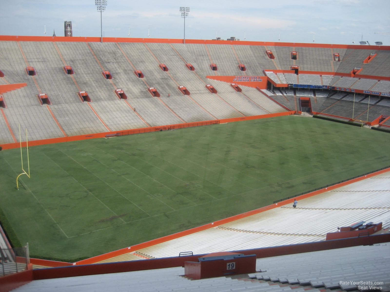 section 19, row 88 seat view  for football - ben hill griffin stadium