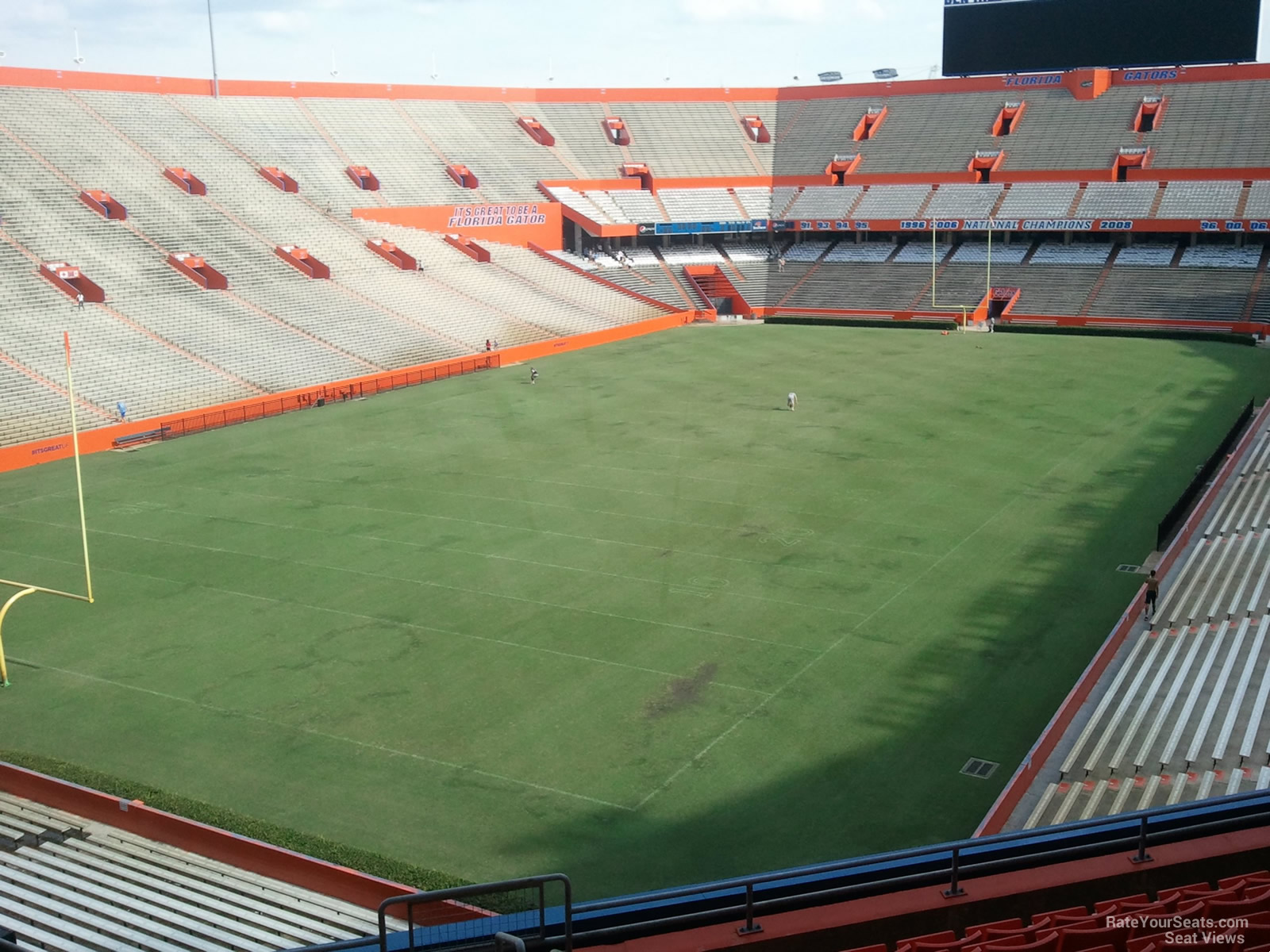 section 218, row 10 seat view  - ben hill griffin stadium