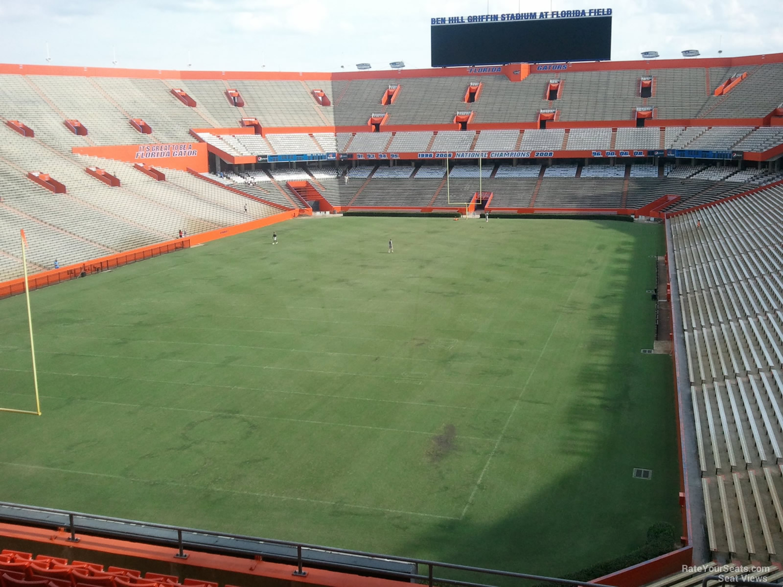 section 220, row 10 seat view  - ben hill griffin stadium