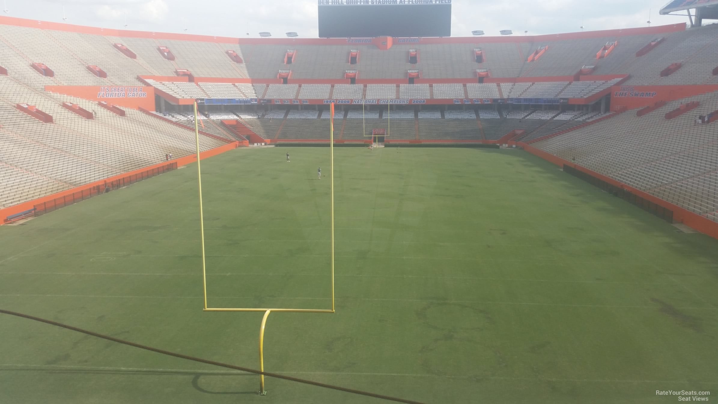 section 223, row 1 seat view for football - ben hill griffin stadium