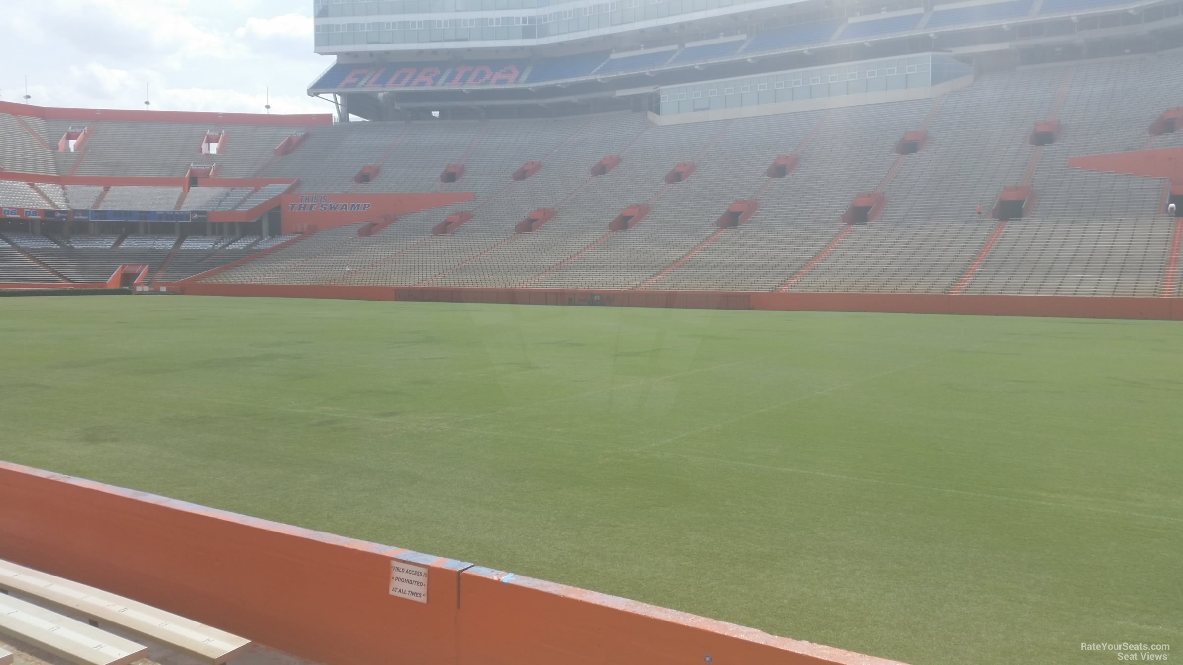 section 28, row 6 seat view  for football - ben hill griffin stadium