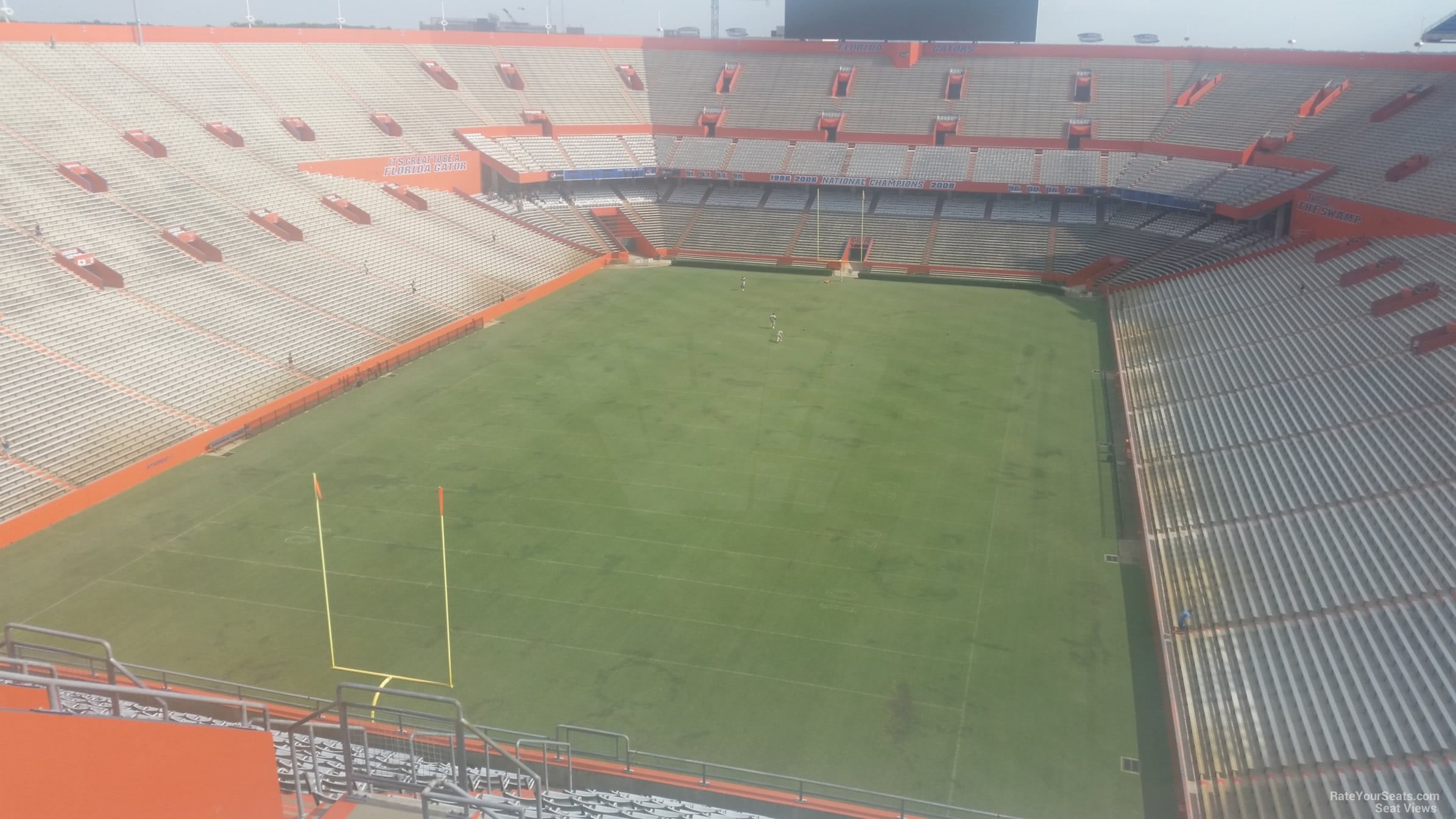 section 322, row 19 seat view for football - ben hill griffin stadium