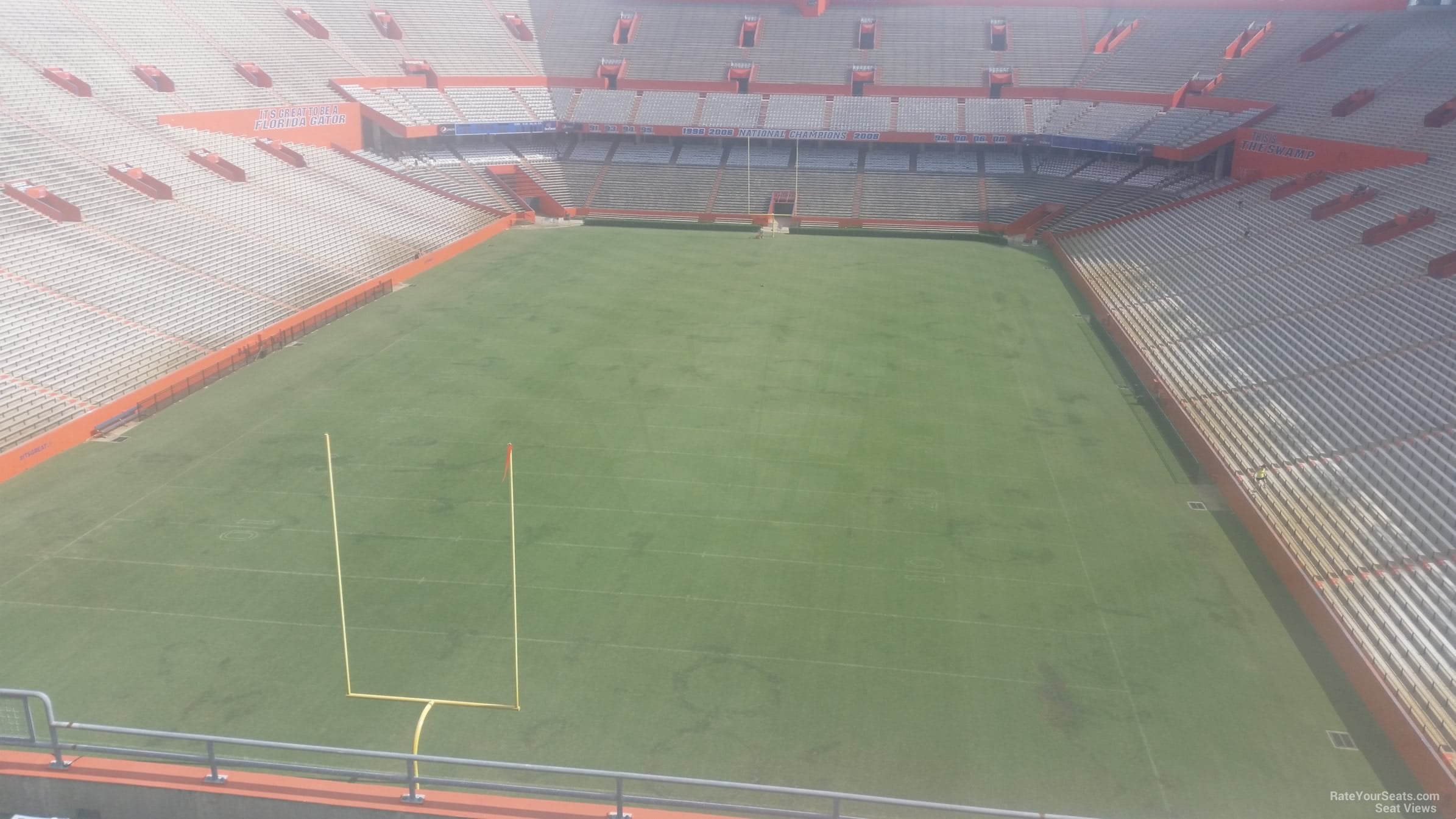 section 323, row 10 seat view  for football - ben hill griffin stadium