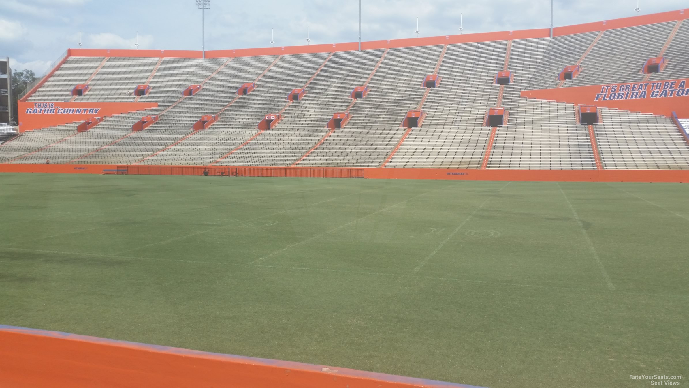 section 4, row 6 seat view  for football - ben hill griffin stadium