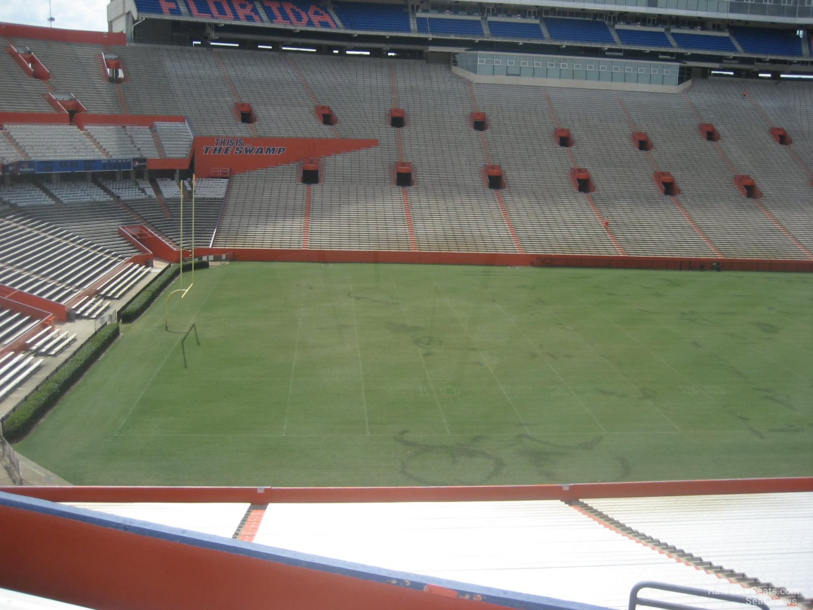 section 43, row 58 seat view  - ben hill griffin stadium
