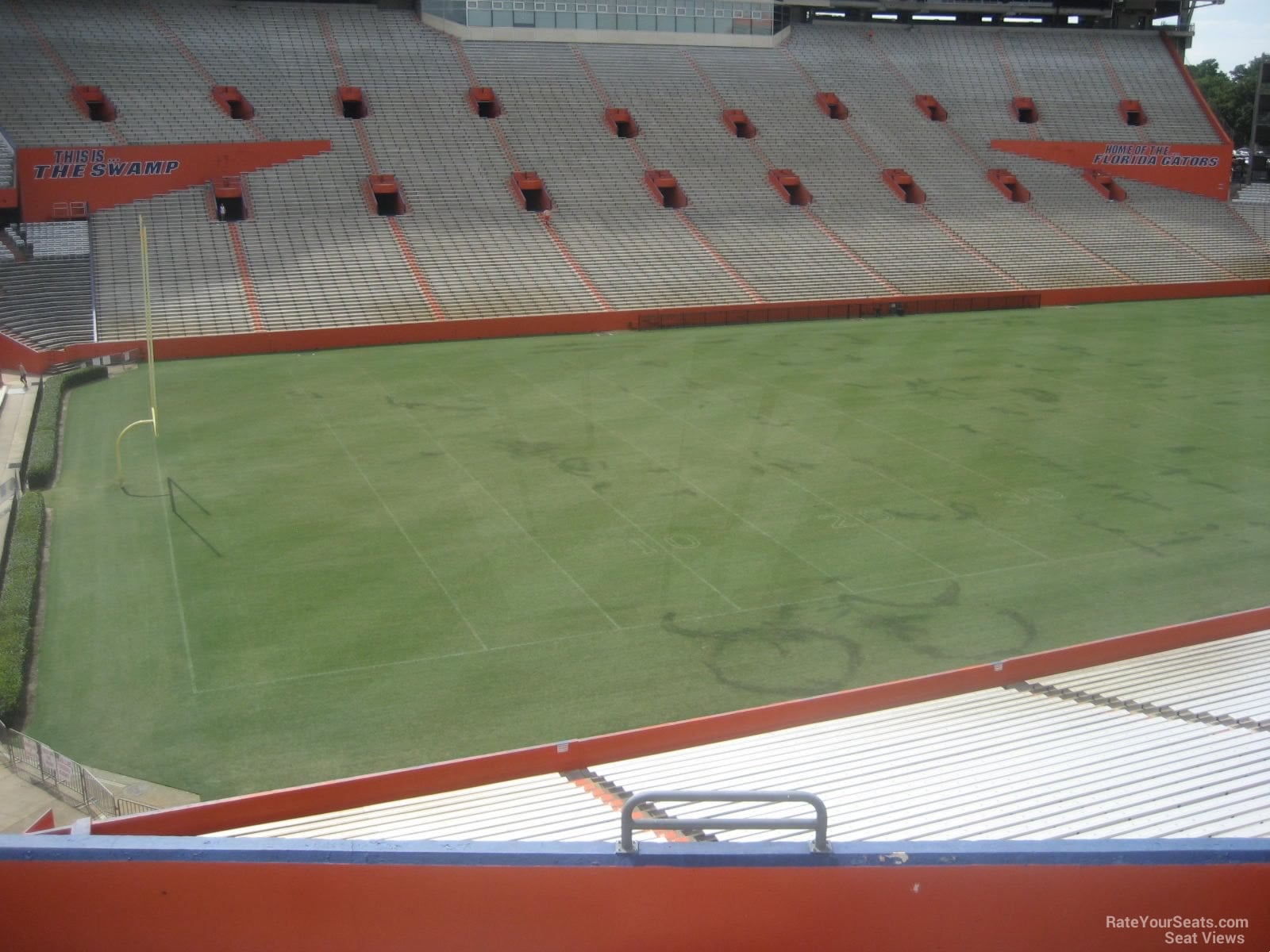section 45, row 58 seat view for football - ben hill griffin stadium