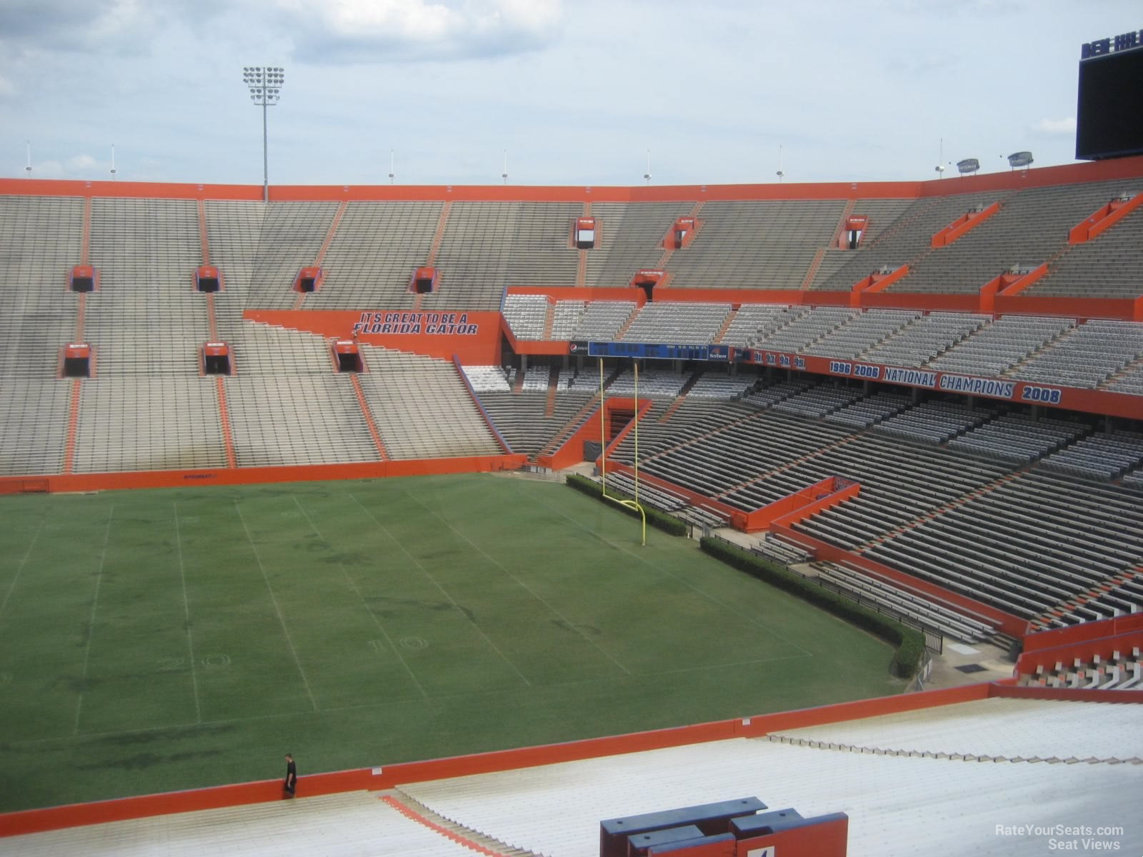 section 5, row 58 seat view  - ben hill griffin stadium