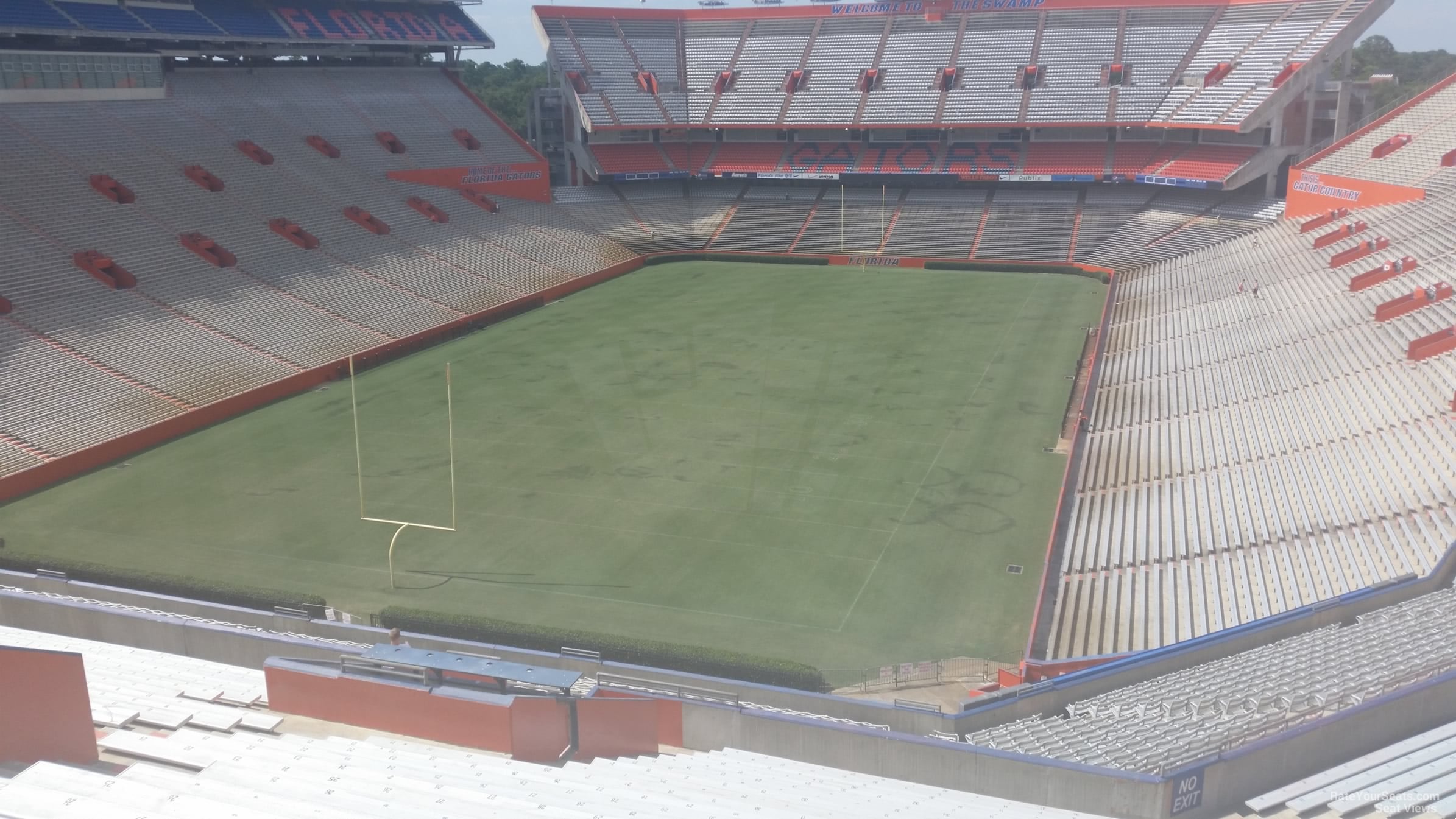 section 53, row 83 seat view  for football - ben hill griffin stadium