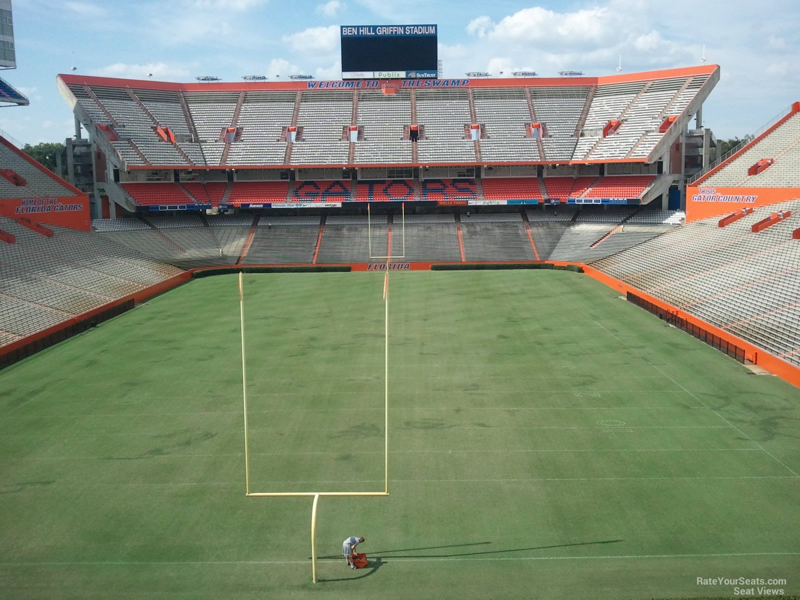 section 55, row 11 seat view  - ben hill griffin stadium