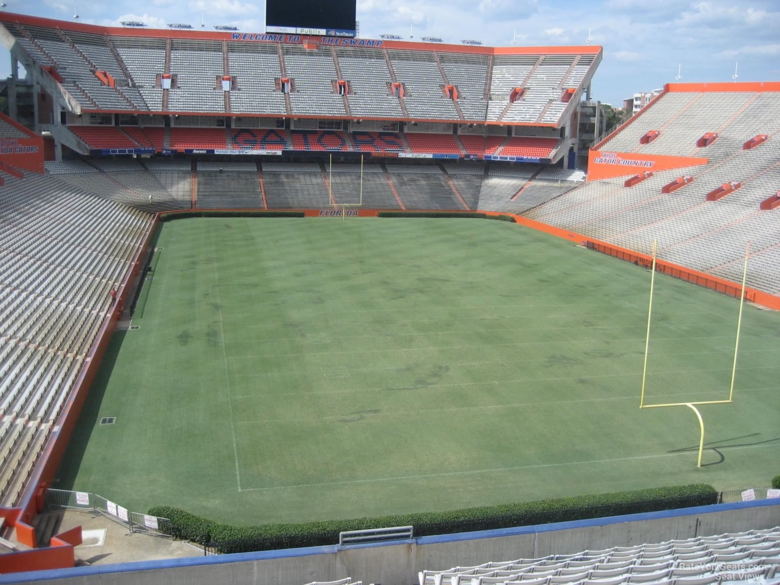 section 59, row 58 seat view  for football - ben hill griffin stadium