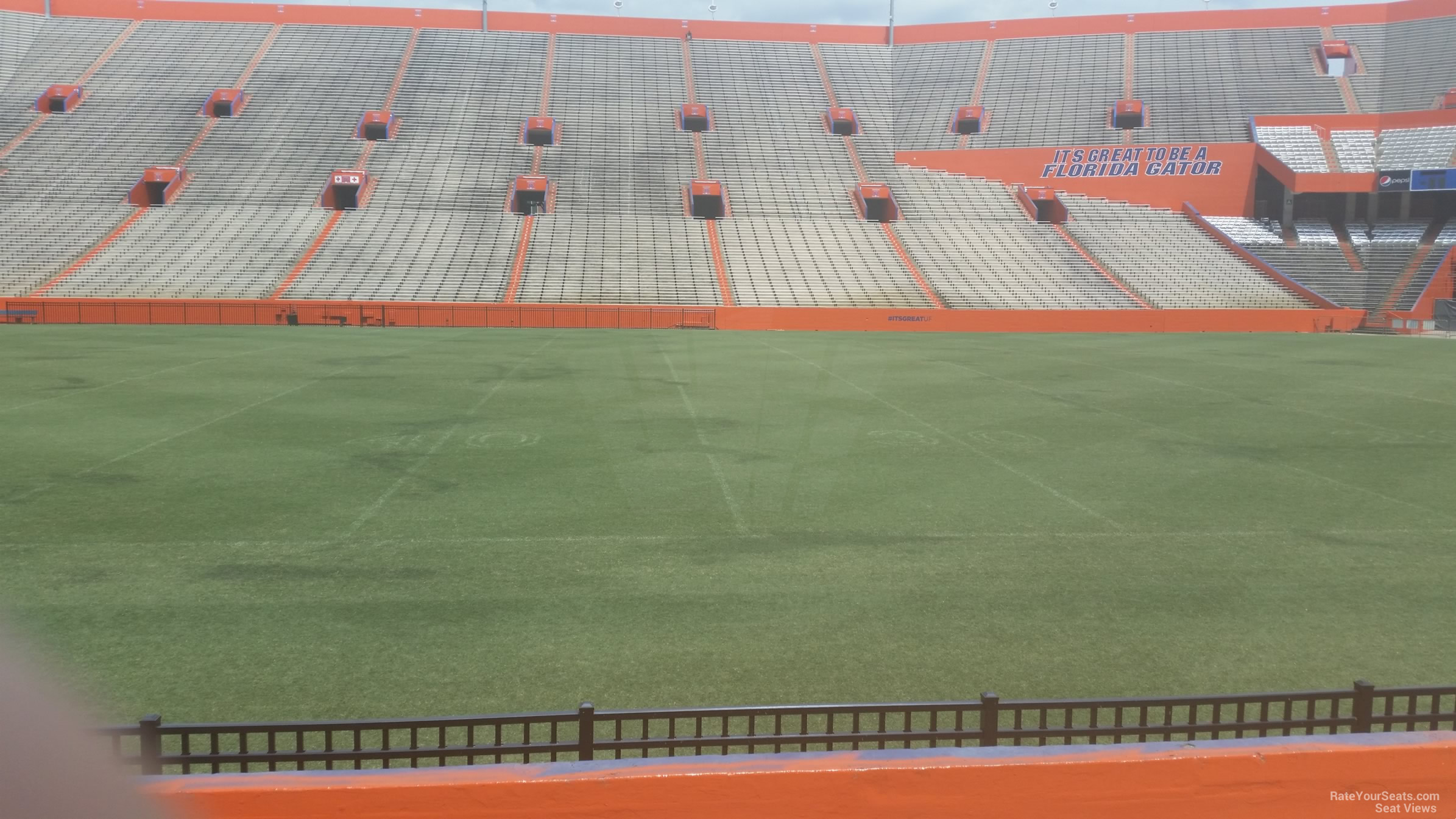 section 8, row 6 seat view  for football - ben hill griffin stadium