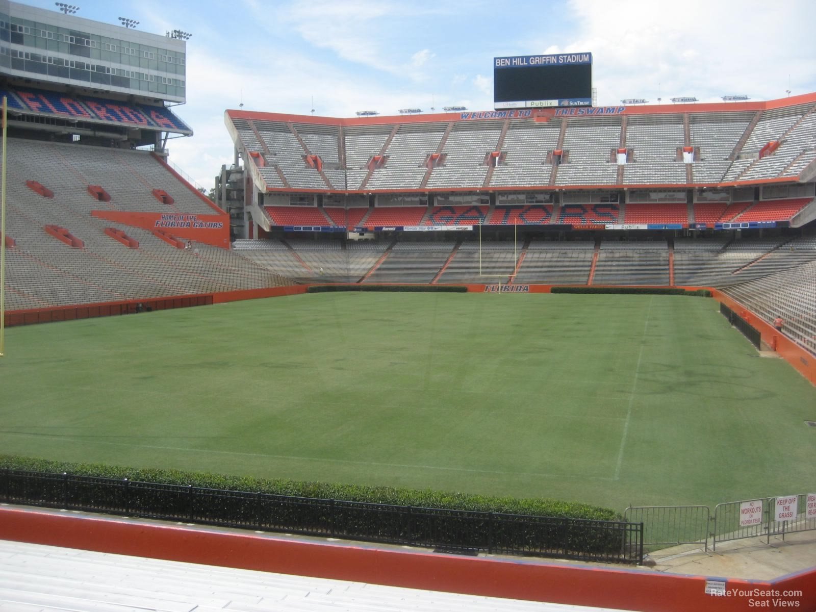 section c, row 23 seat view  - ben hill griffin stadium