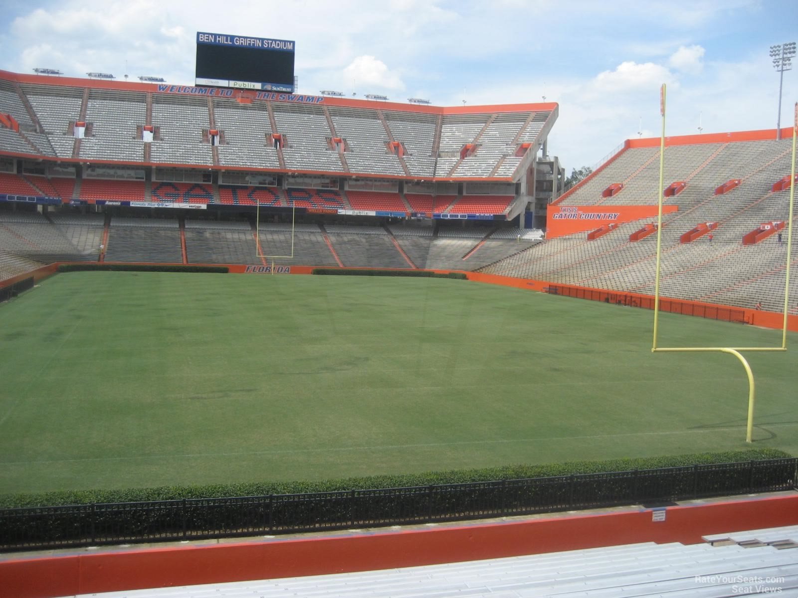 section f, row 23 seat view  - ben hill griffin stadium