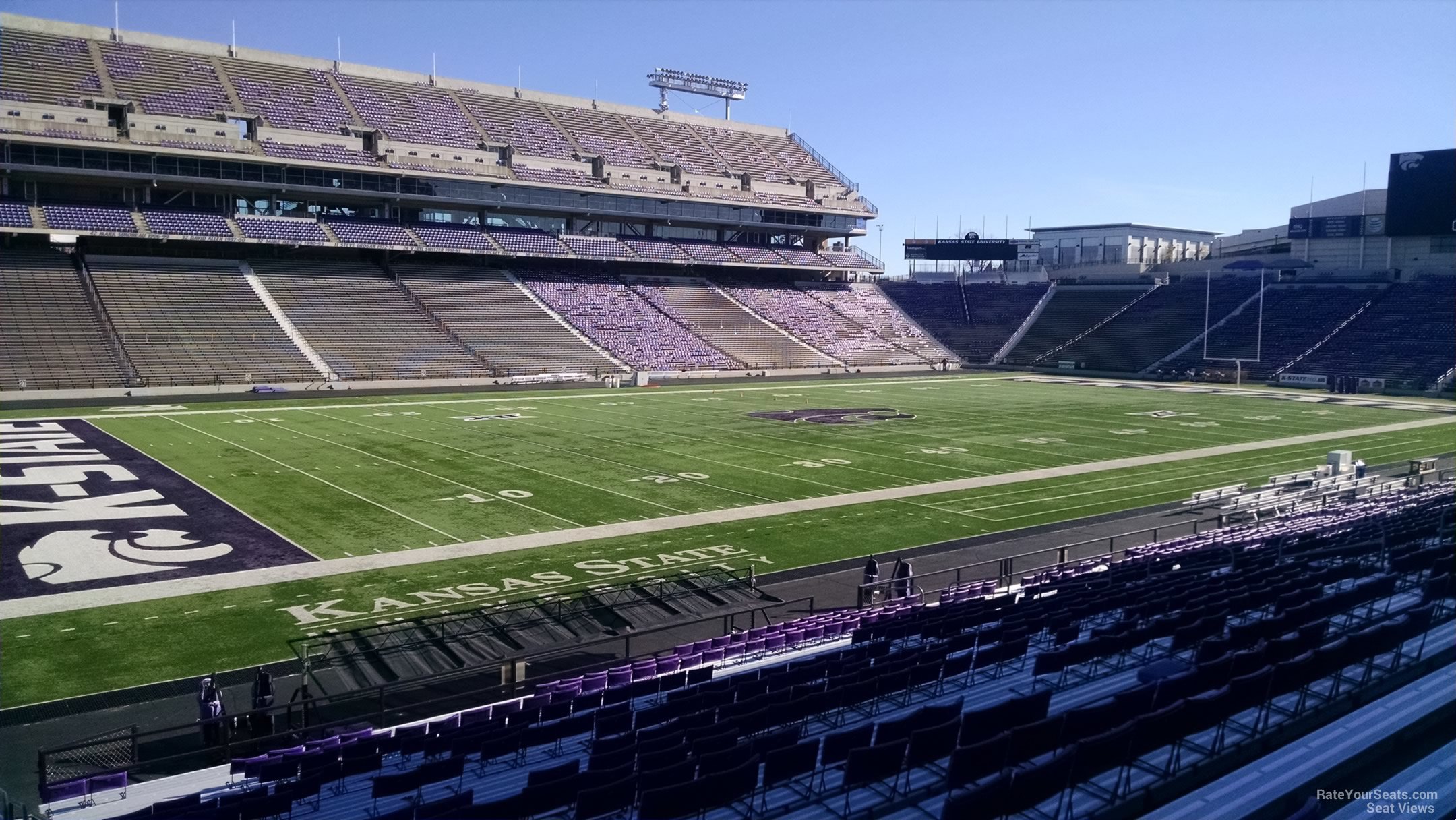 section 1, row 25 seat view  - bill snyder family stadium