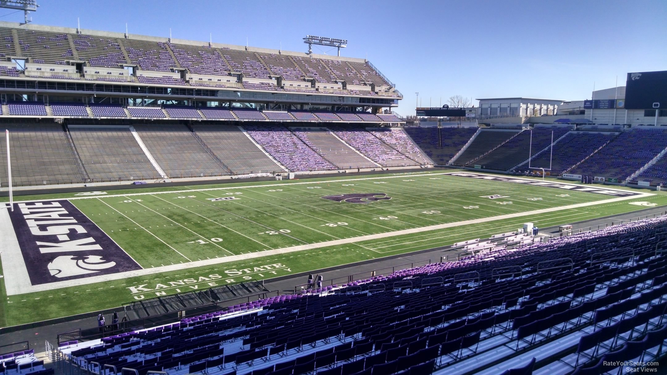 section 1, row 44 seat view  - bill snyder family stadium