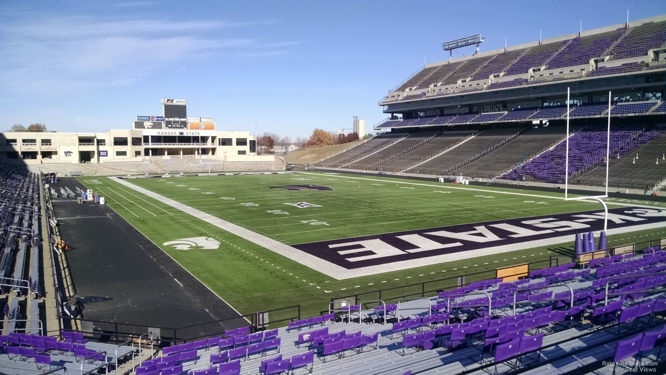 section 12, row 25 seat view  - bill snyder family stadium