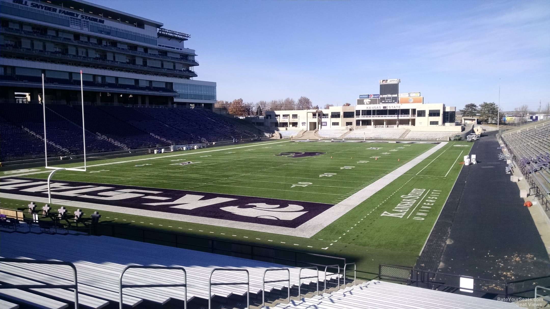 section 17, row 25 seat view  - bill snyder family stadium