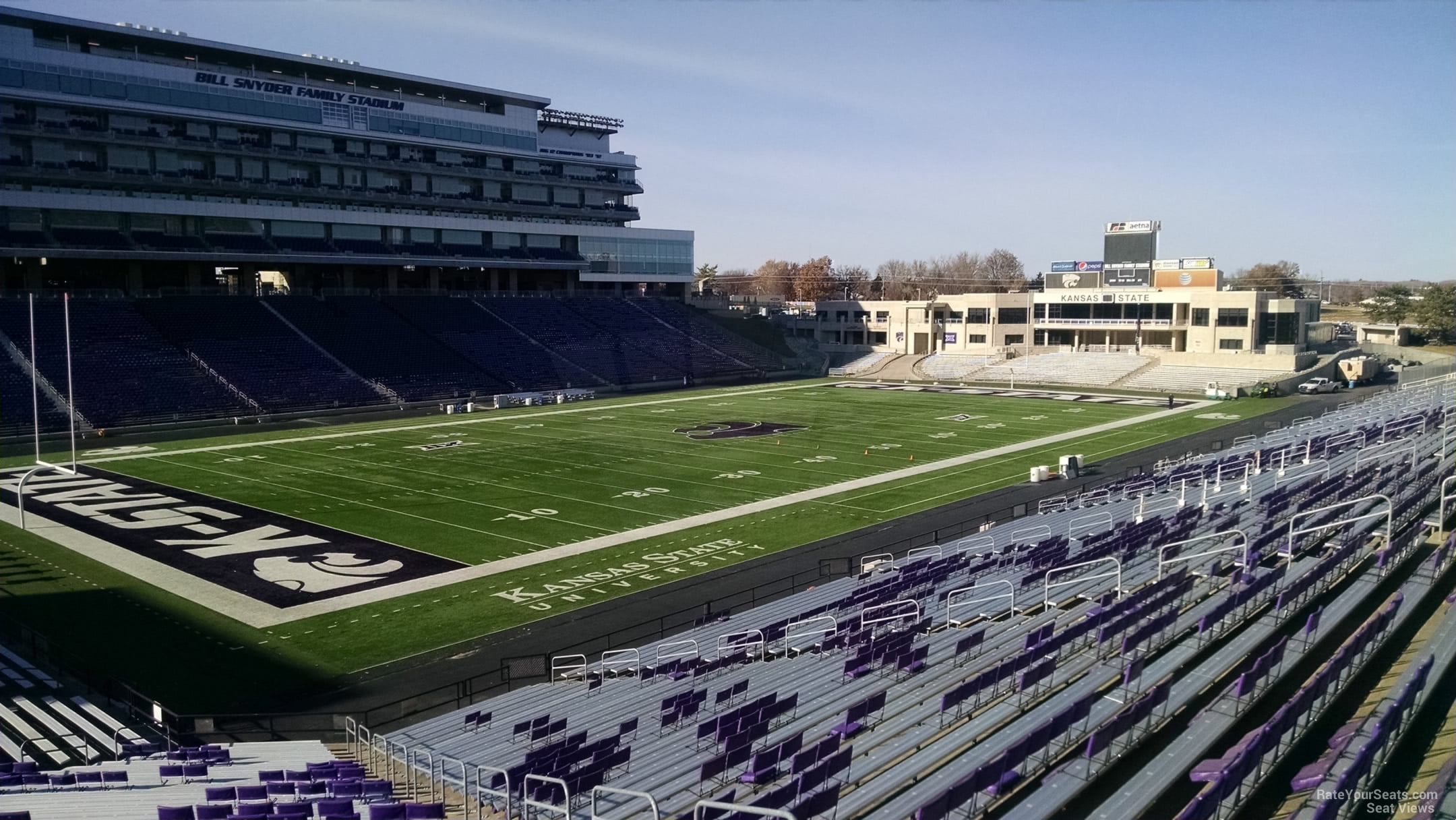 section 19, row 40 seat view  - bill snyder family stadium