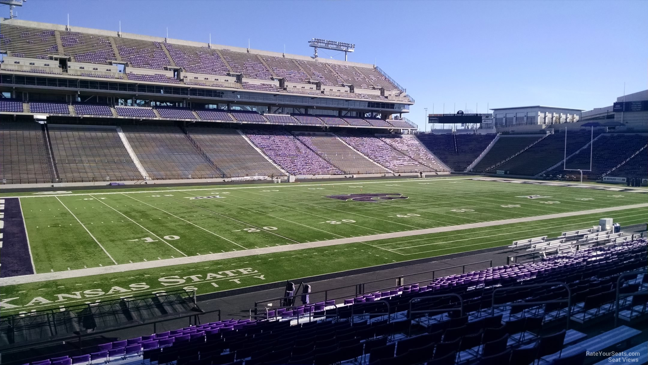 section 2, row 25 seat view  - bill snyder family stadium