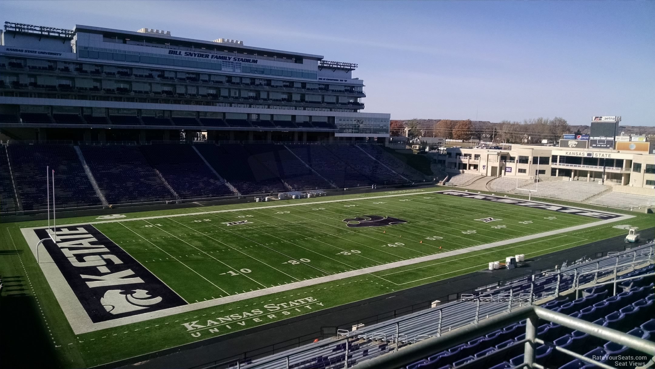 section 220, row 9 seat view  - bill snyder family stadium