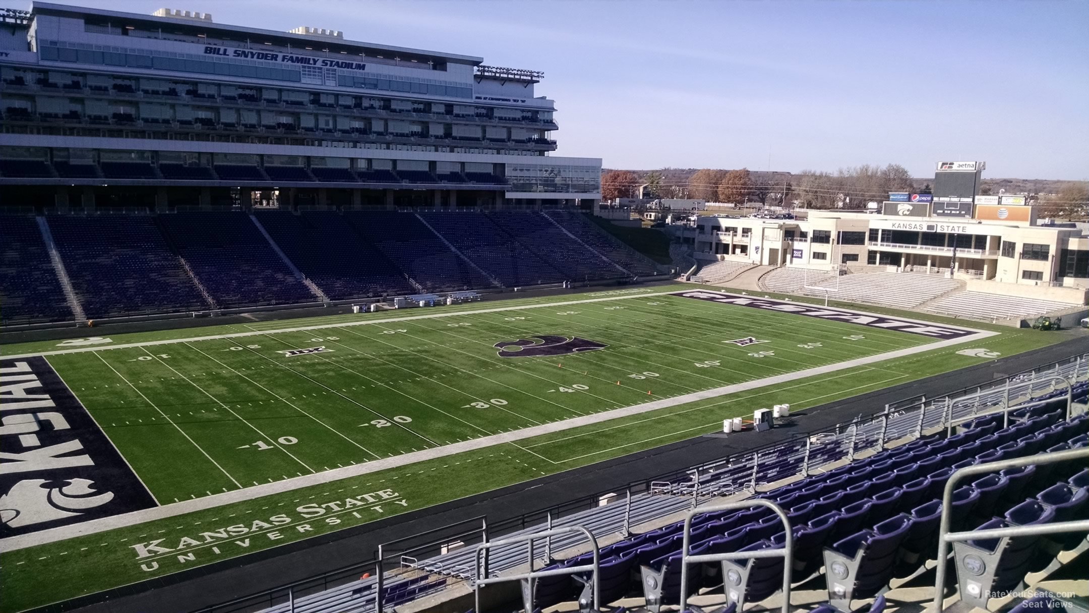 section 221, row 9 seat view  - bill snyder family stadium