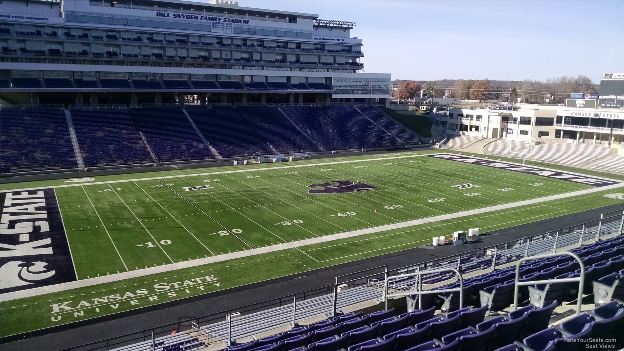 section 222, row 9 seat view  - bill snyder family stadium