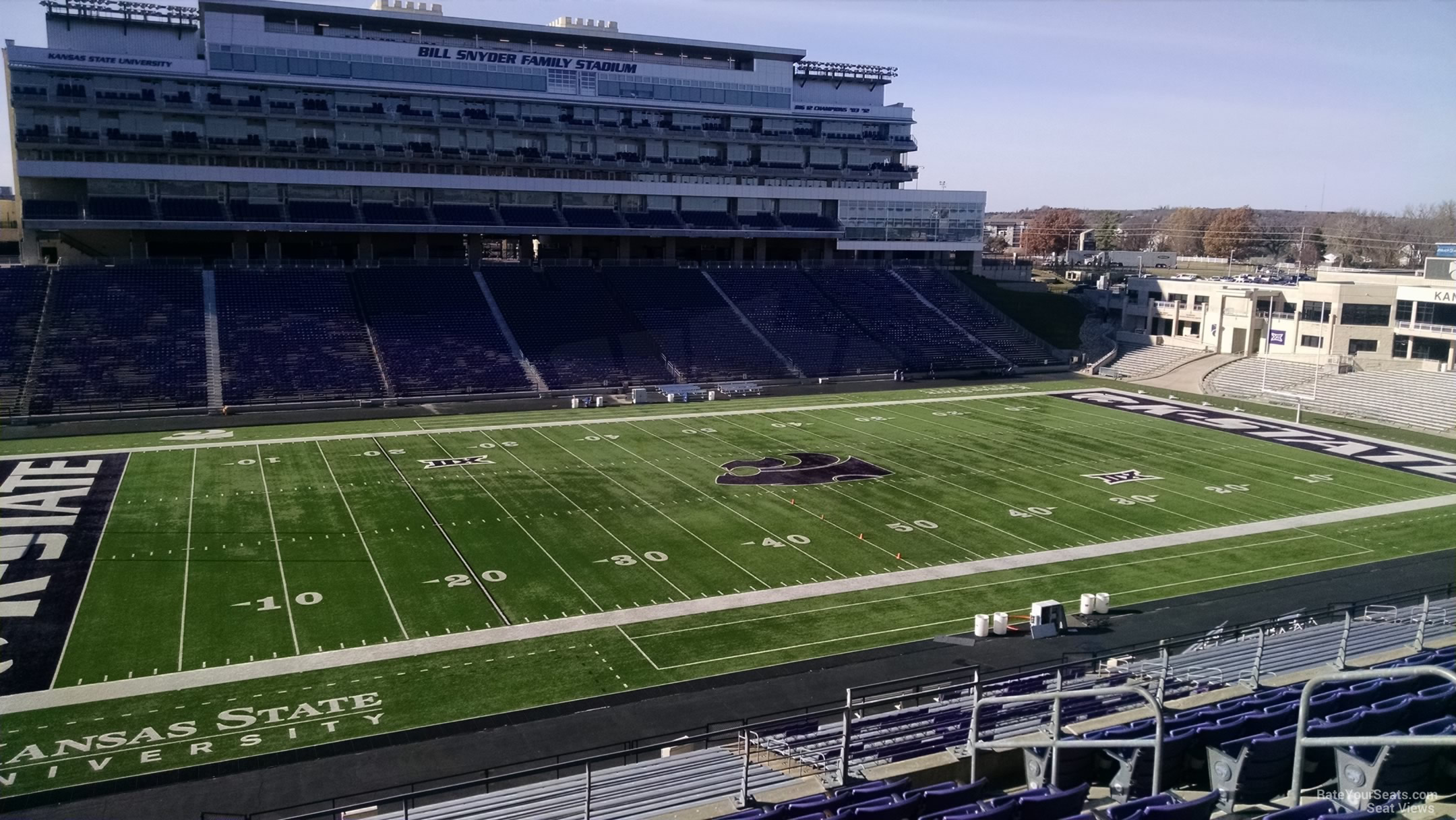 section 223, row 9 seat view  - bill snyder family stadium