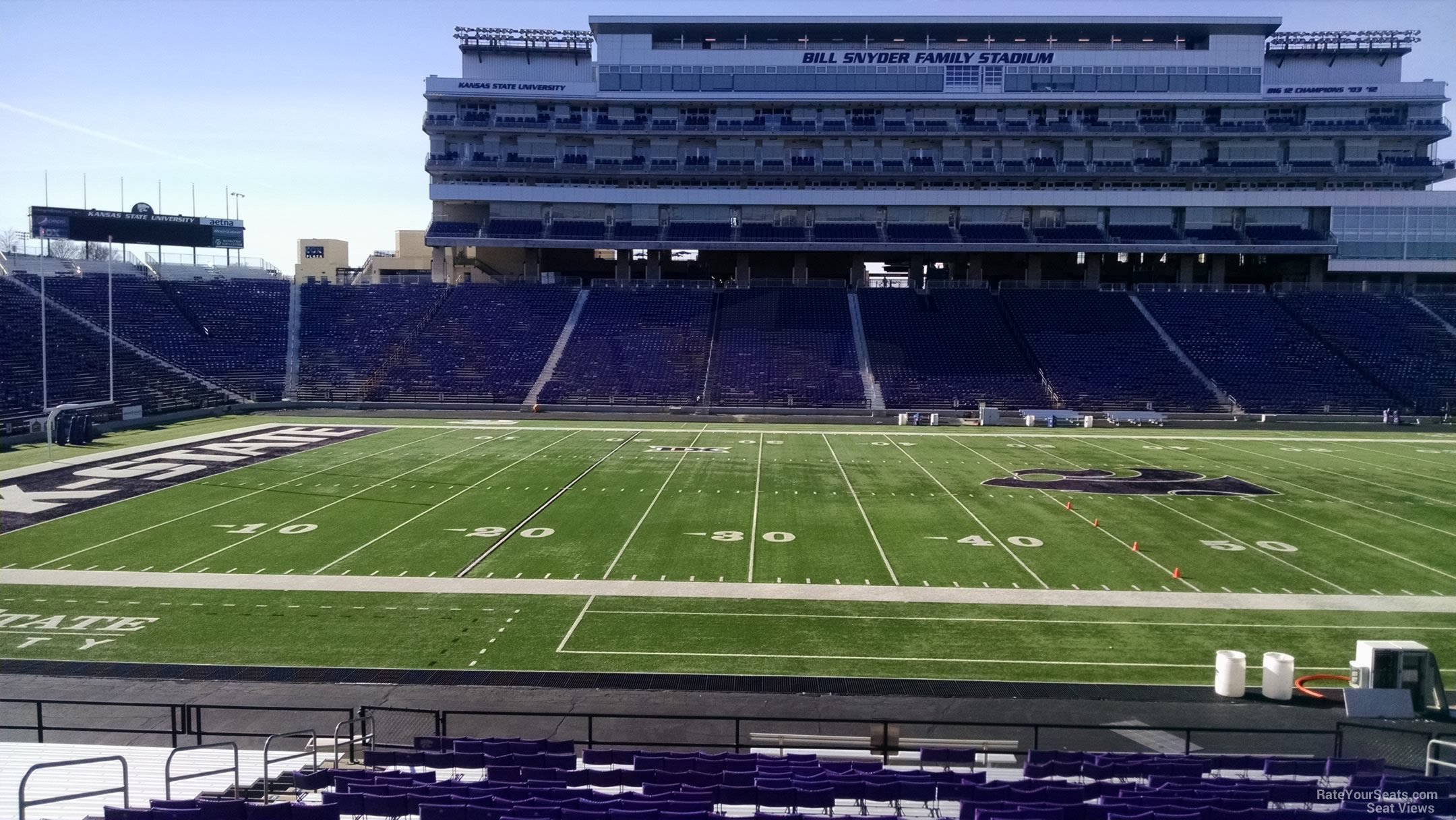 section 23, row 25 seat view  - bill snyder family stadium