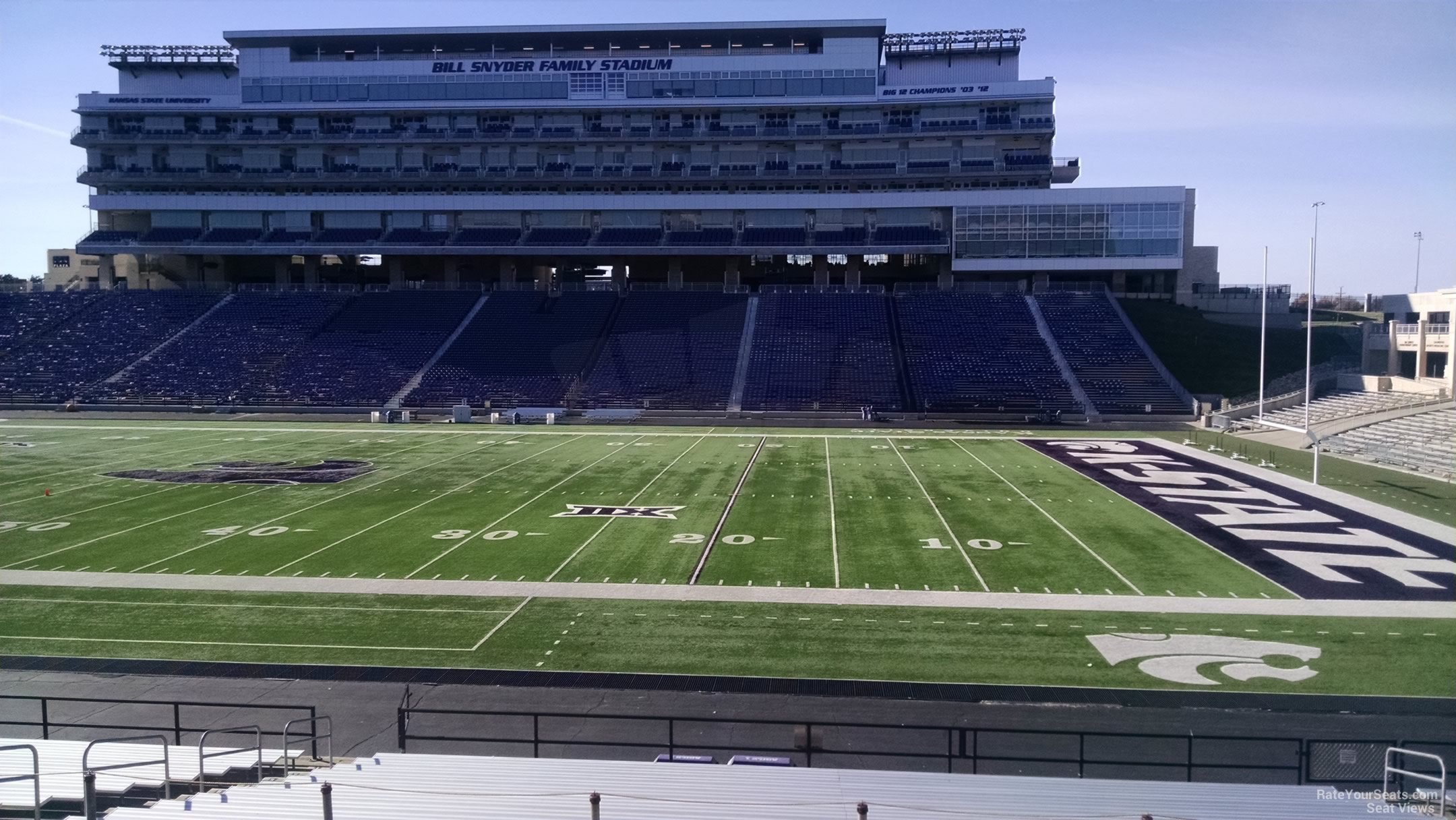 section 26, row 25 seat view  - bill snyder family stadium