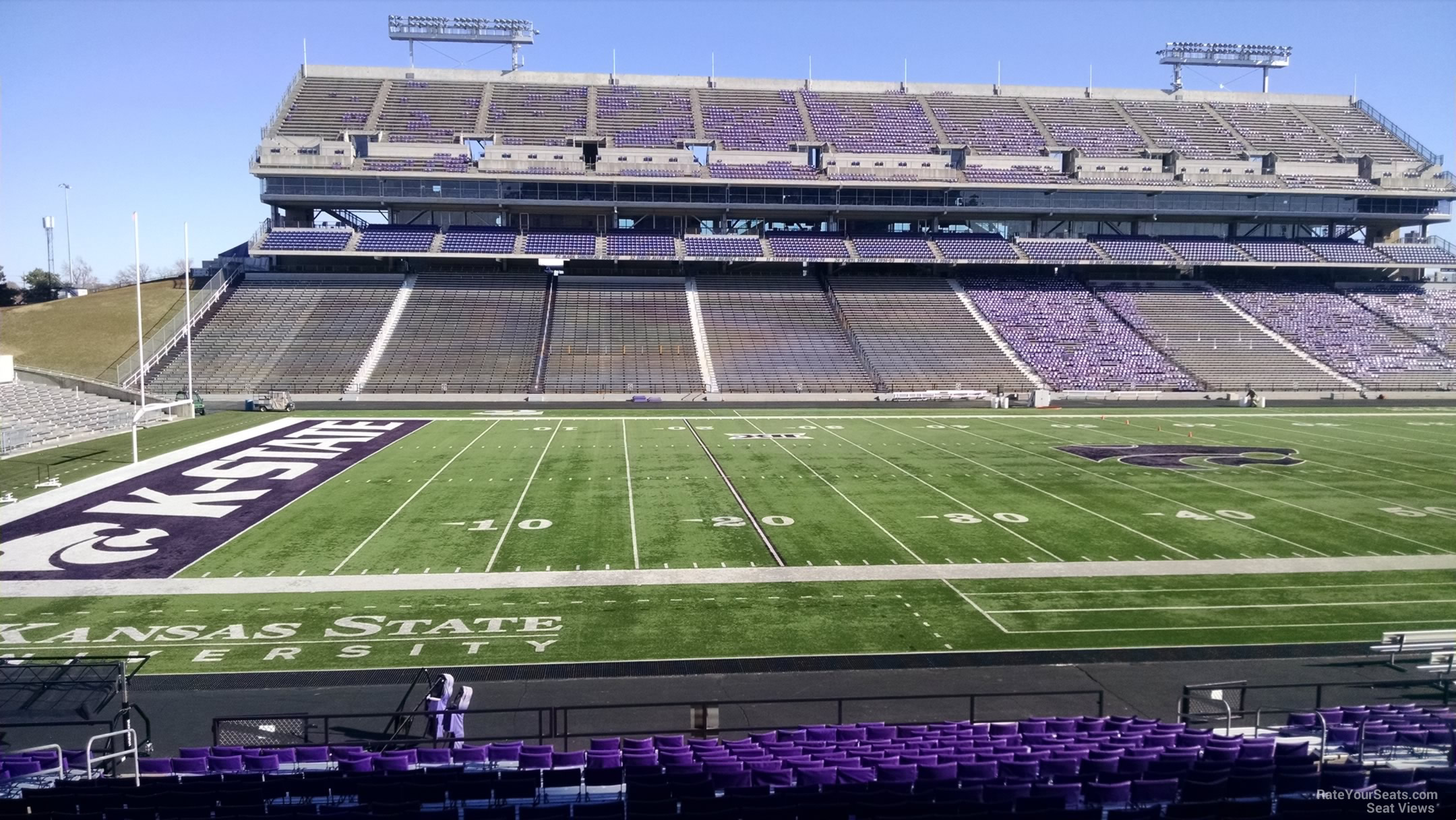 section 3, row 25 seat view  - bill snyder family stadium
