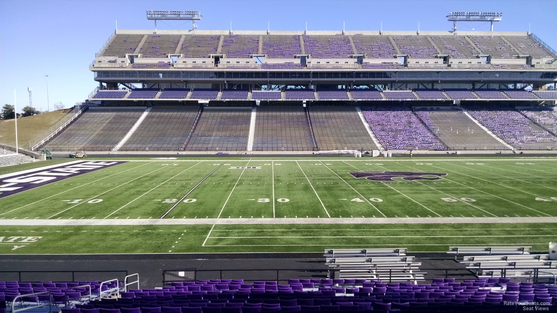 section 4, row 25 seat view  - bill snyder family stadium