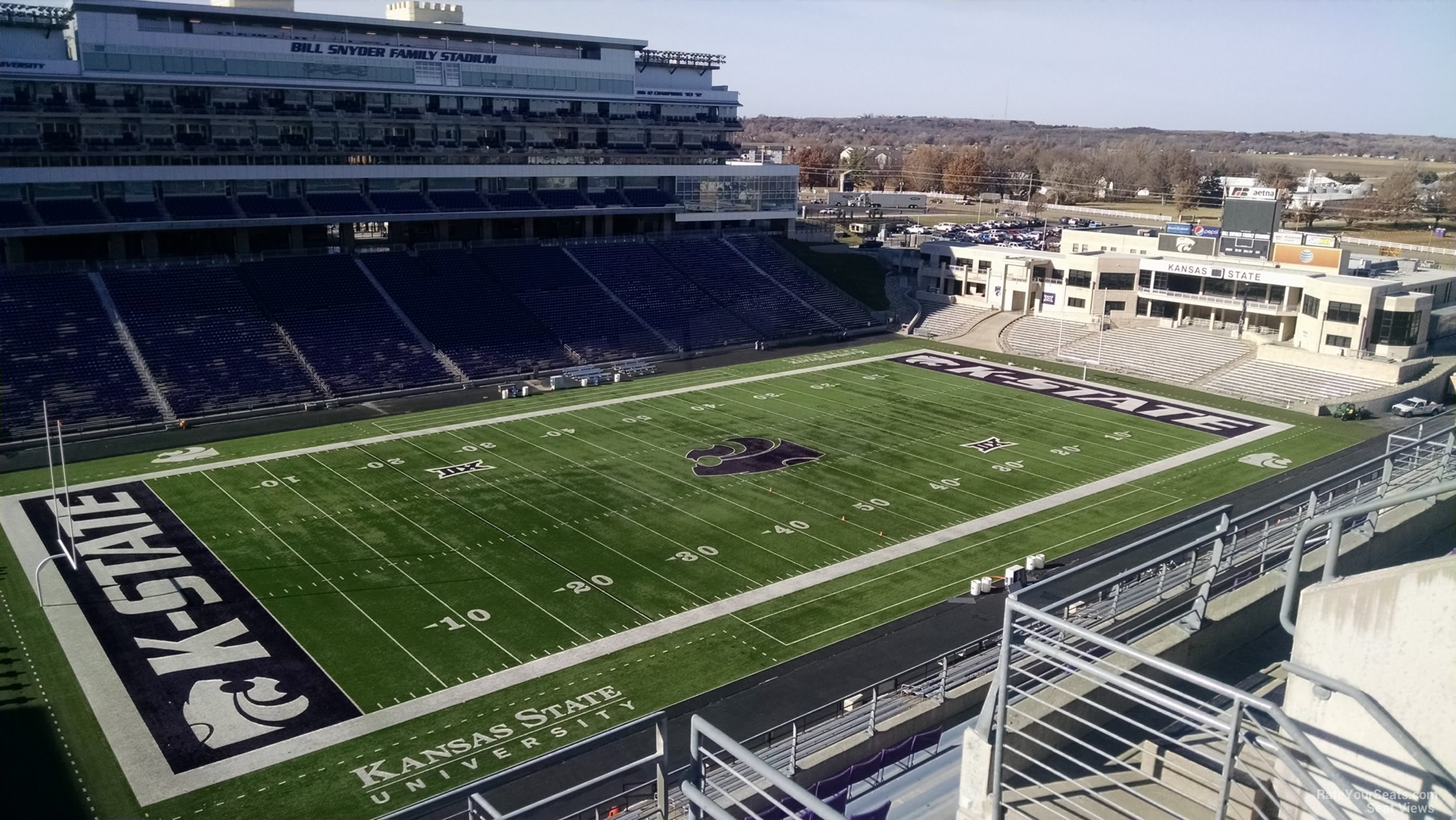 section 420, row 10 seat view  - bill snyder family stadium