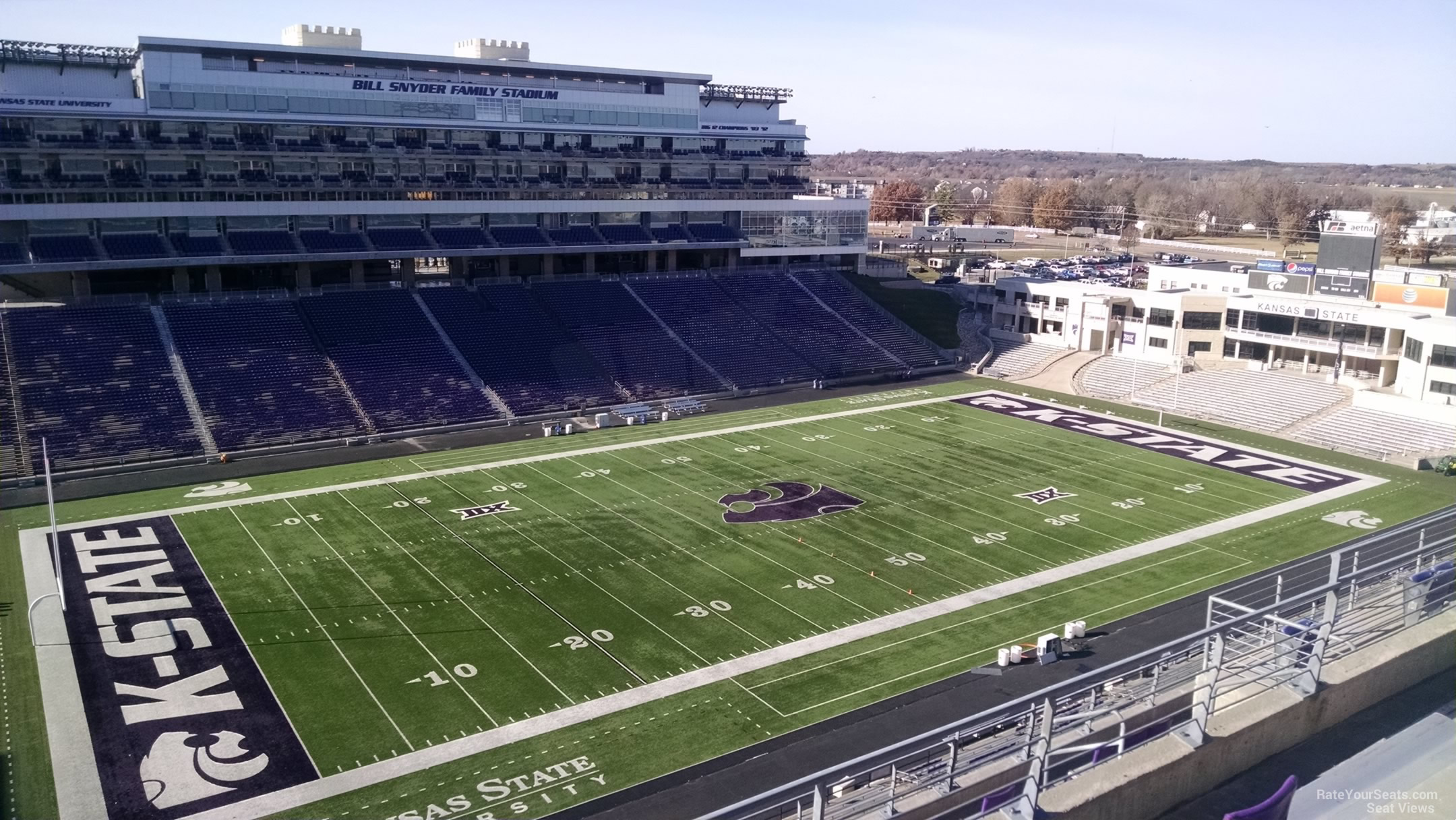 section 421, row 10 seat view  - bill snyder family stadium