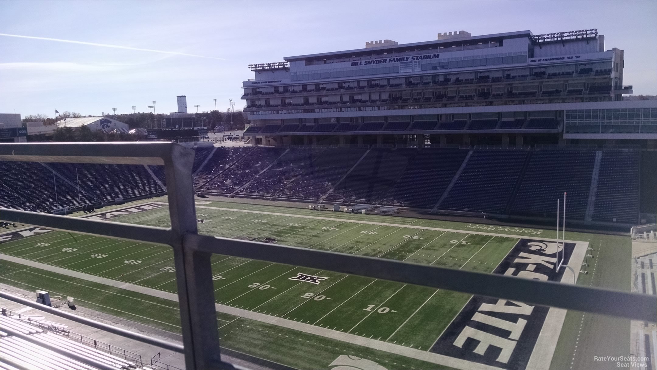 section 430, row 1 seat view  - bill snyder family stadium