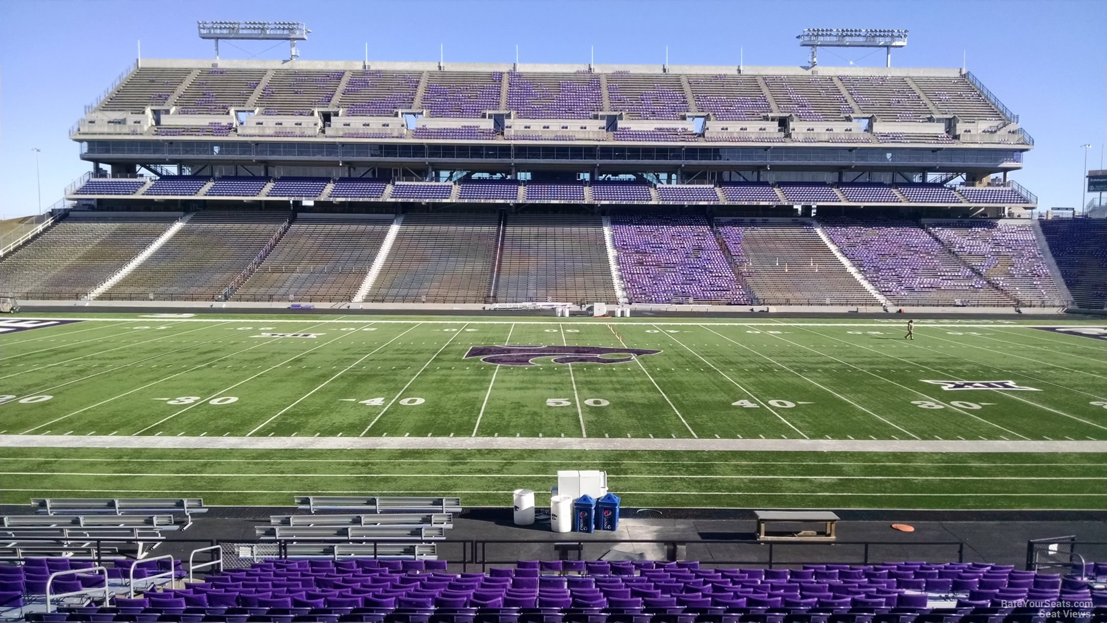 section 5, row 25 seat view  - bill snyder family stadium