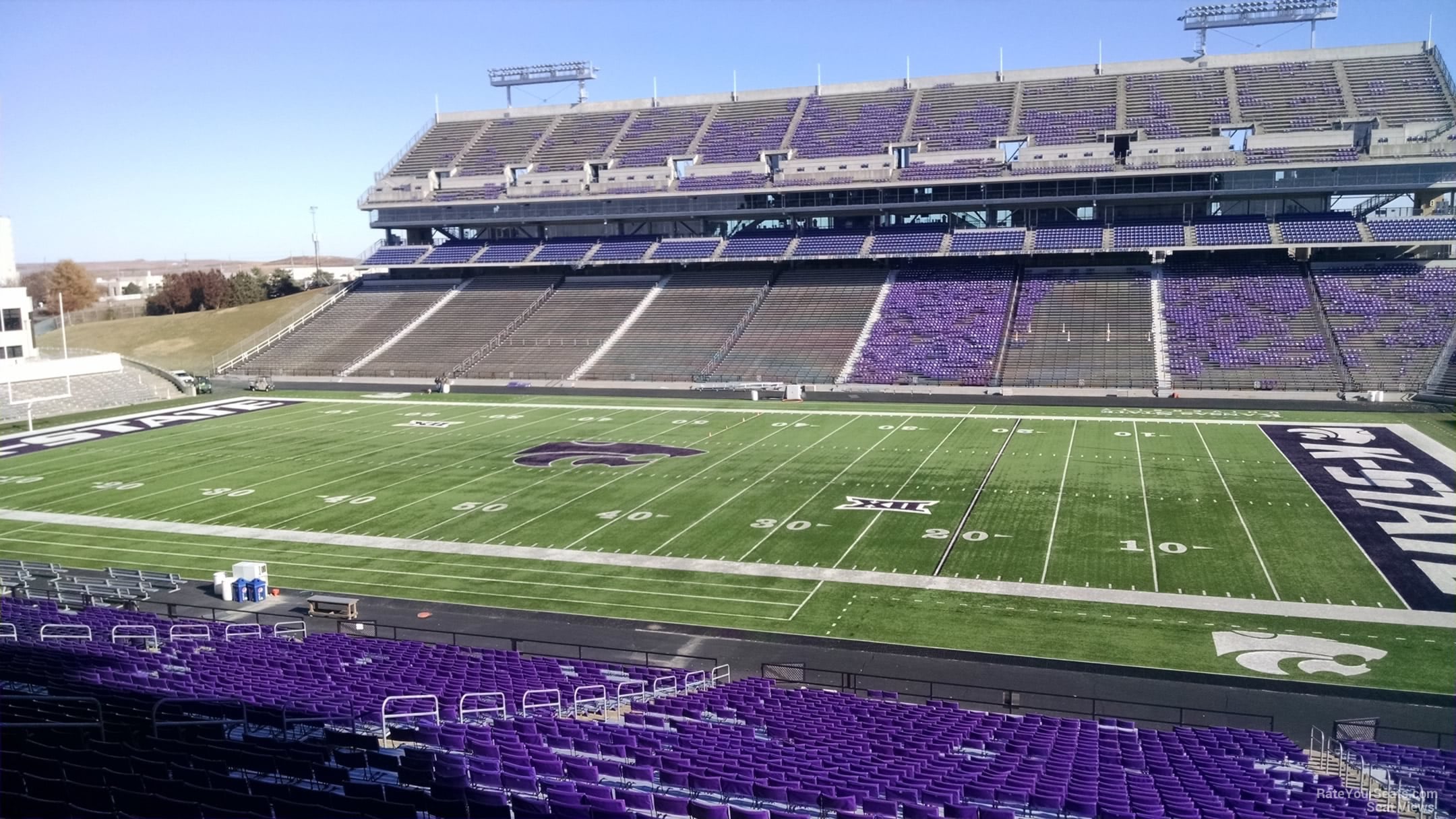 section 7, row 44 seat view - bill snyder family stadium