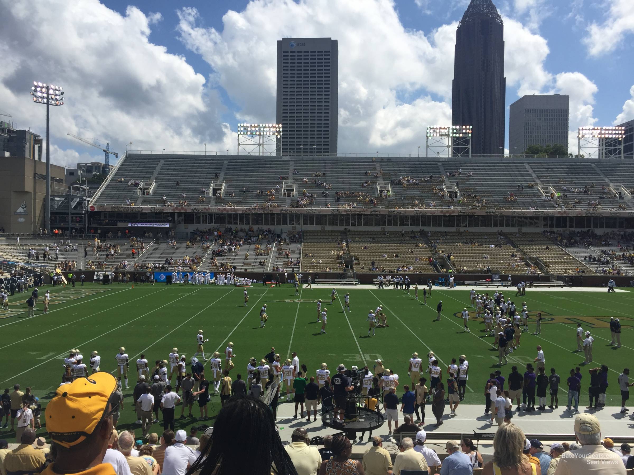 section 108, row 20 seat view  - bobby dodd stadium