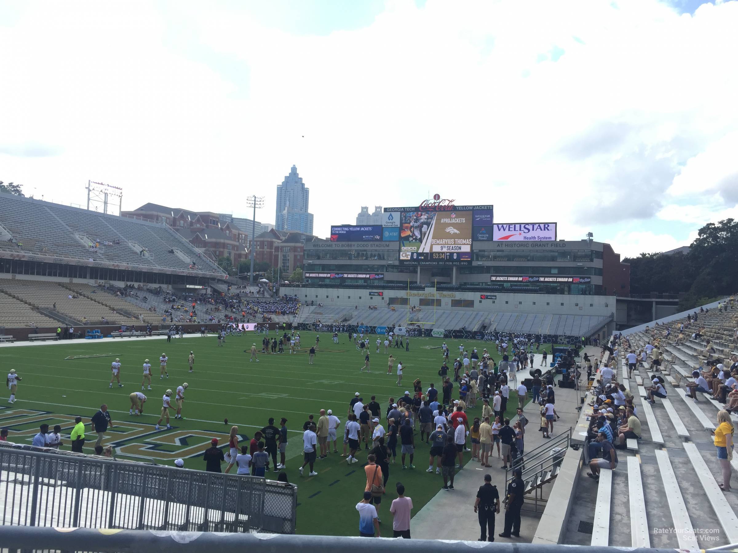 section 113 seat view  - bobby dodd stadium