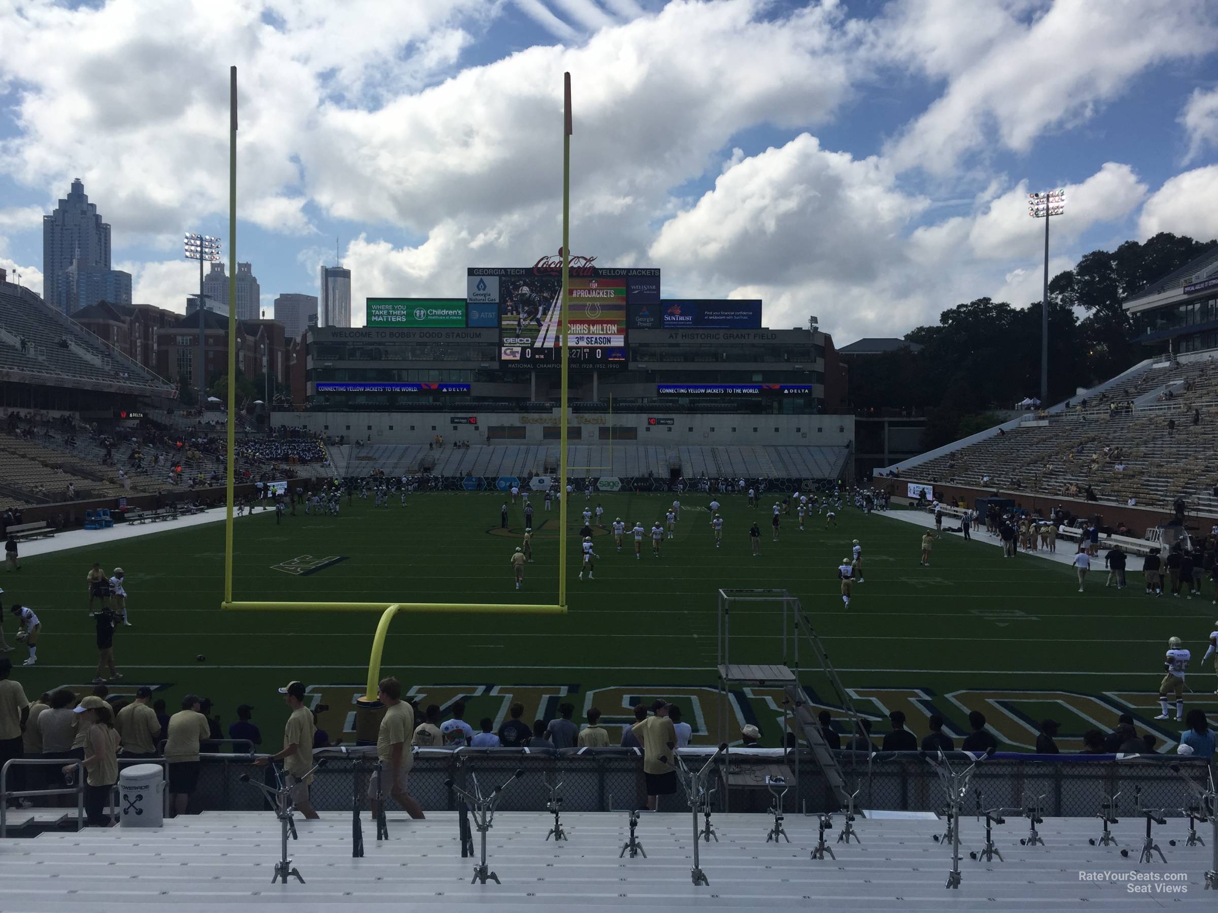 section 116, row 20 seat view  - bobby dodd stadium