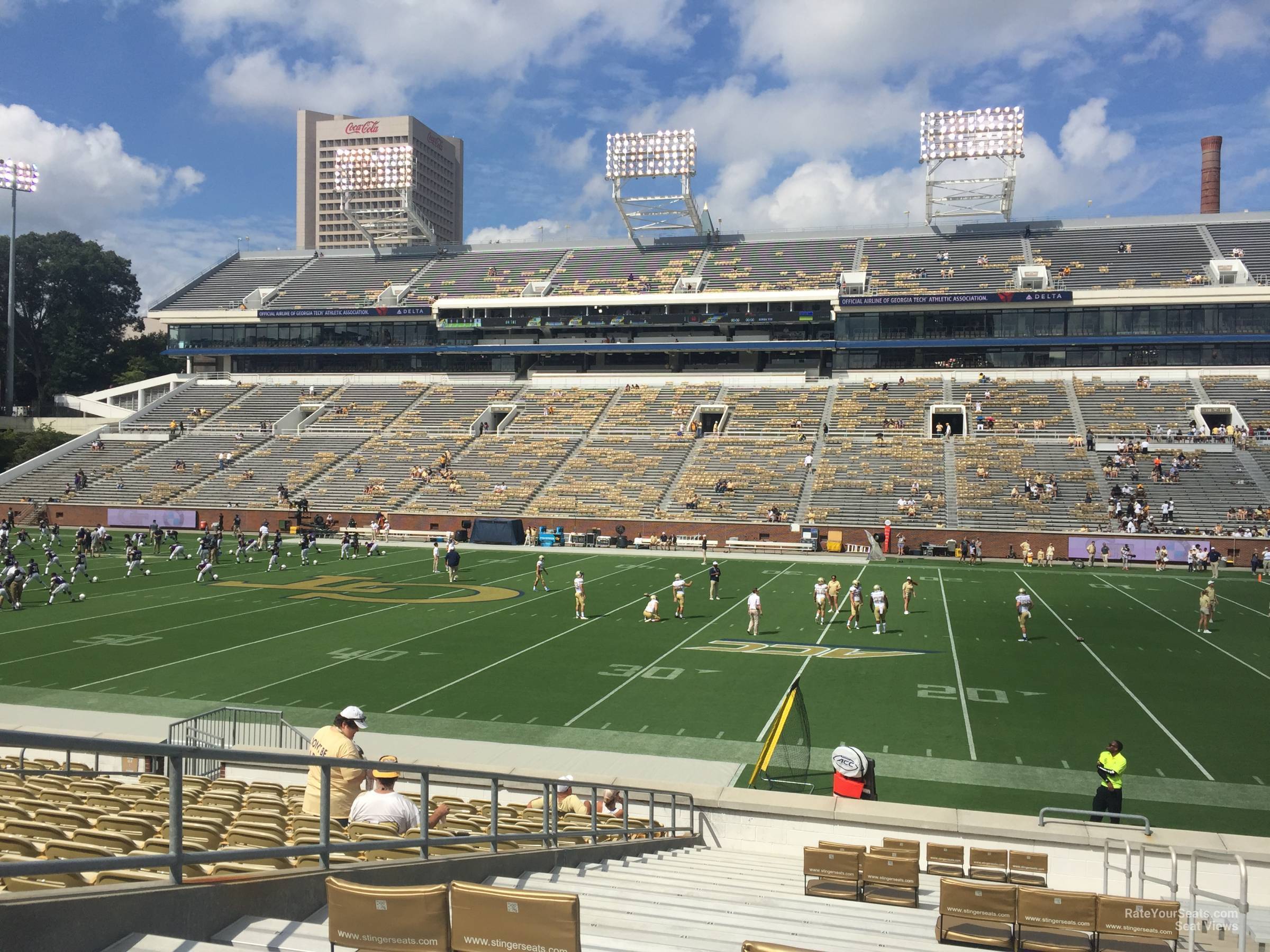 section 124, row 20 seat view  - bobby dodd stadium