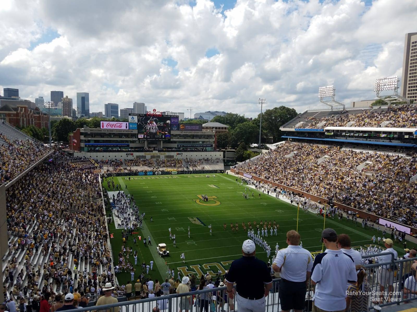 section 219, row 30 seat view  - bobby dodd stadium