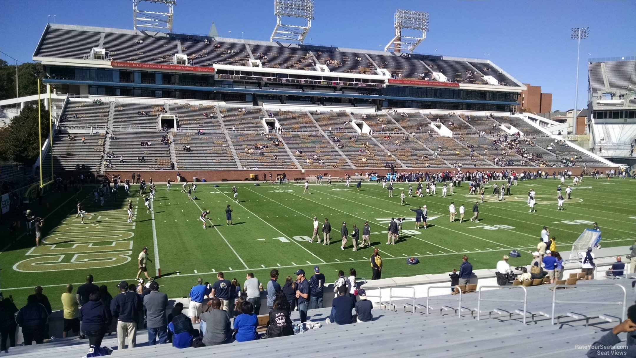 section 129, row 24 seat view  - bobby dodd stadium