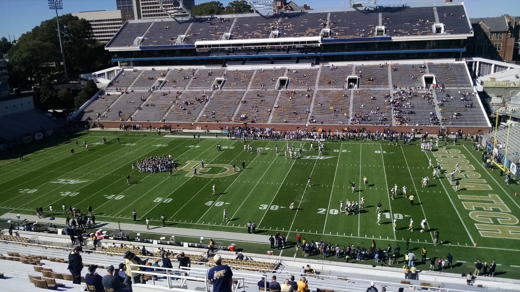 section 223, row 30 seat view  - bobby dodd stadium